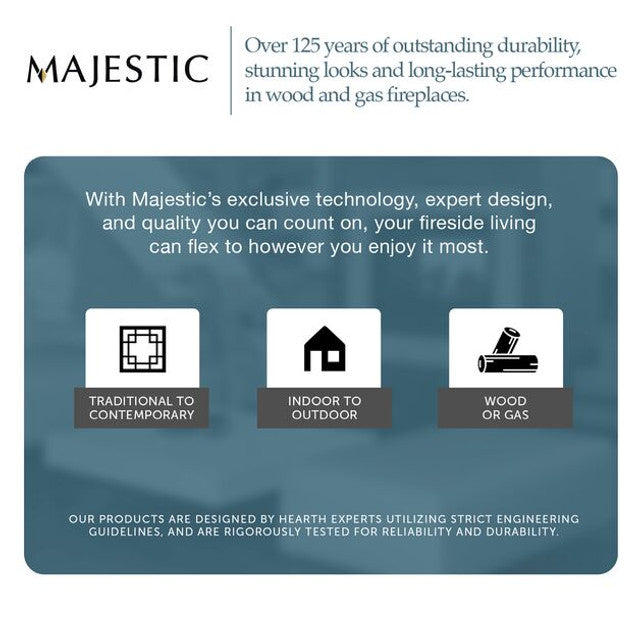 Majestic Meridian 36-Inch Direct Vent Gas Fireplace NG - MER36N