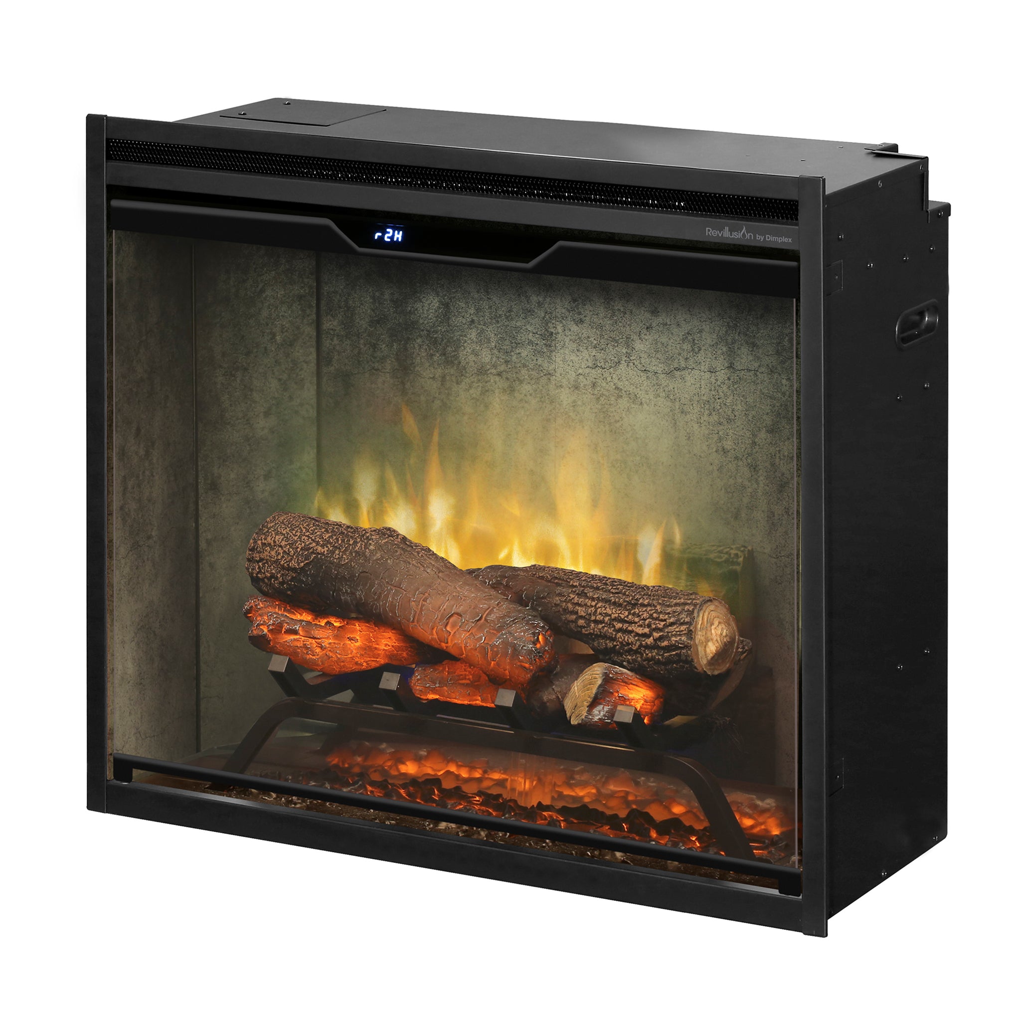 Dimplex Revillusion 24in Built-In Firebox, Weathered Concrete Grey