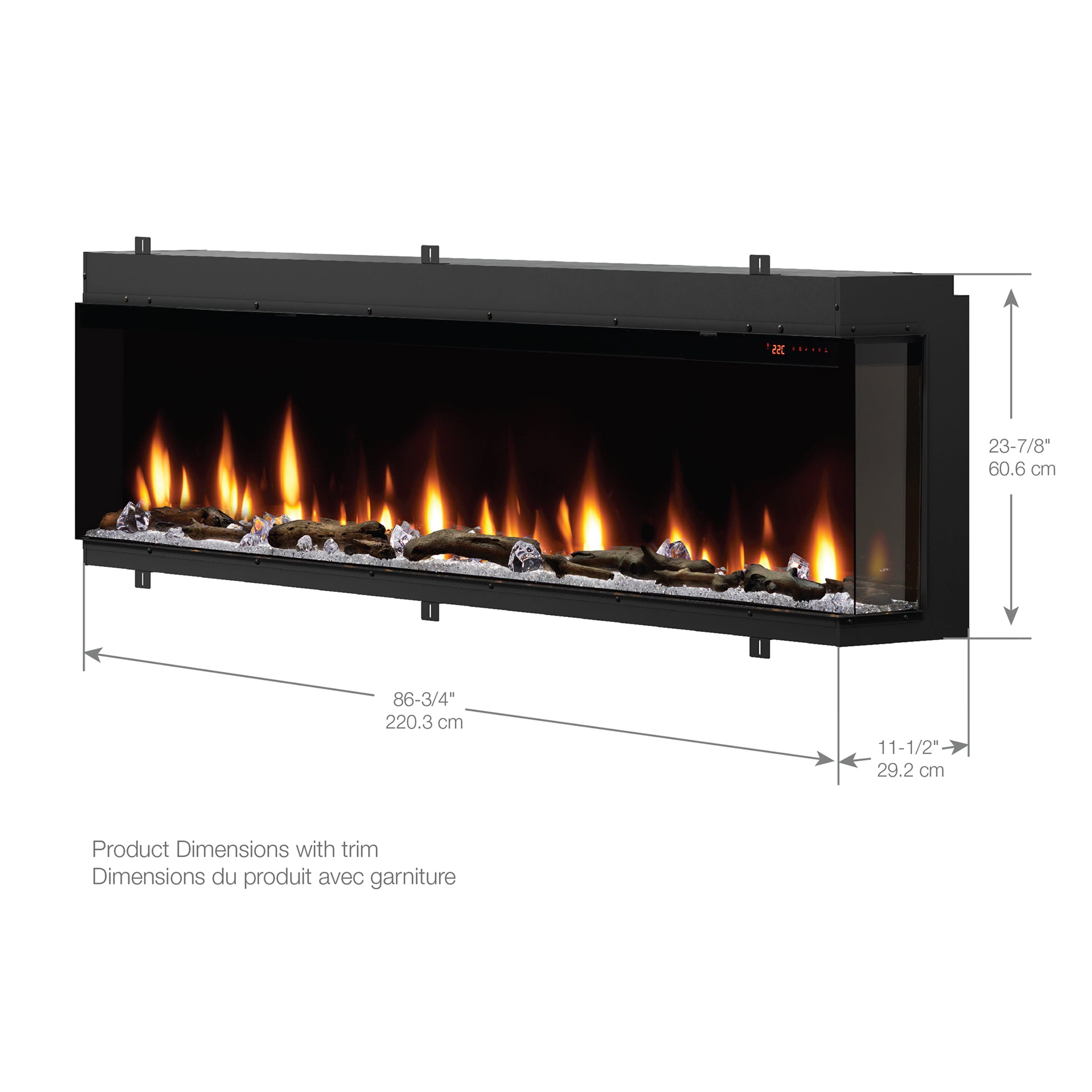 Dimplex lgnite Bold 88" Built-in Linear Electric Fireplace