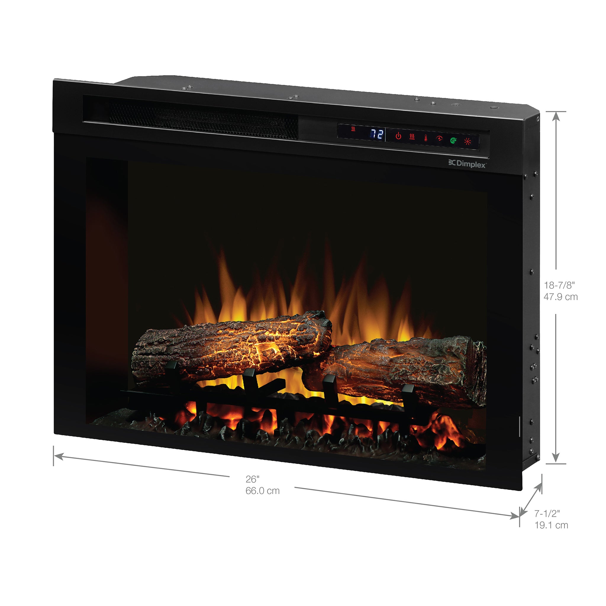 Dimplex Nova 26" Plug-in Electric Firebox with Logs