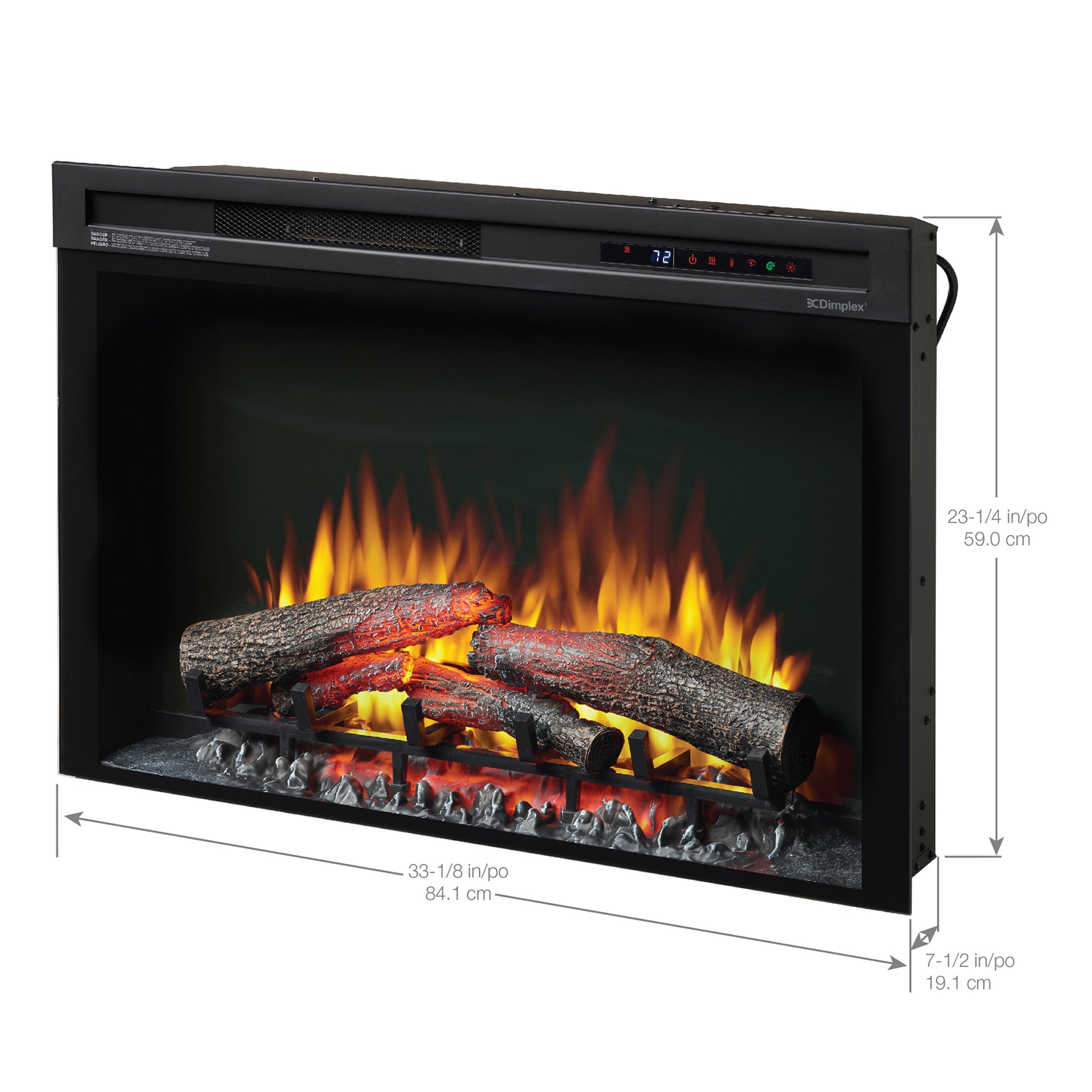 Dimplex Nova 33" Plug-in Electric Firebox with Logs
