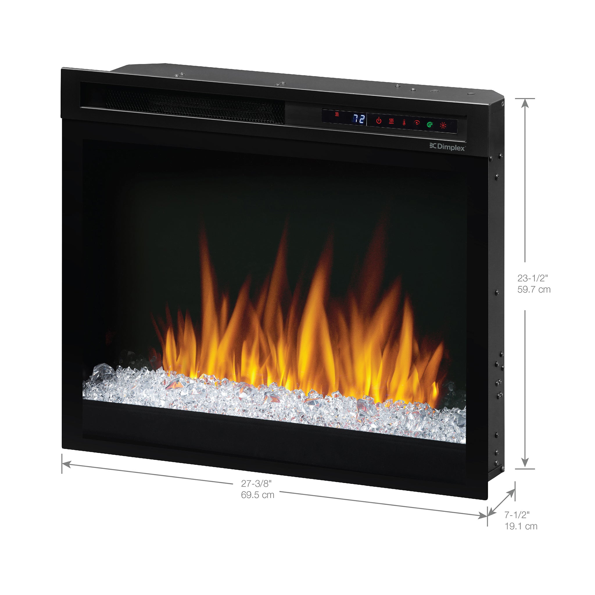 Dimplex Nova 28" Plug-in Electric Firebox with Acrylic Ember Bed