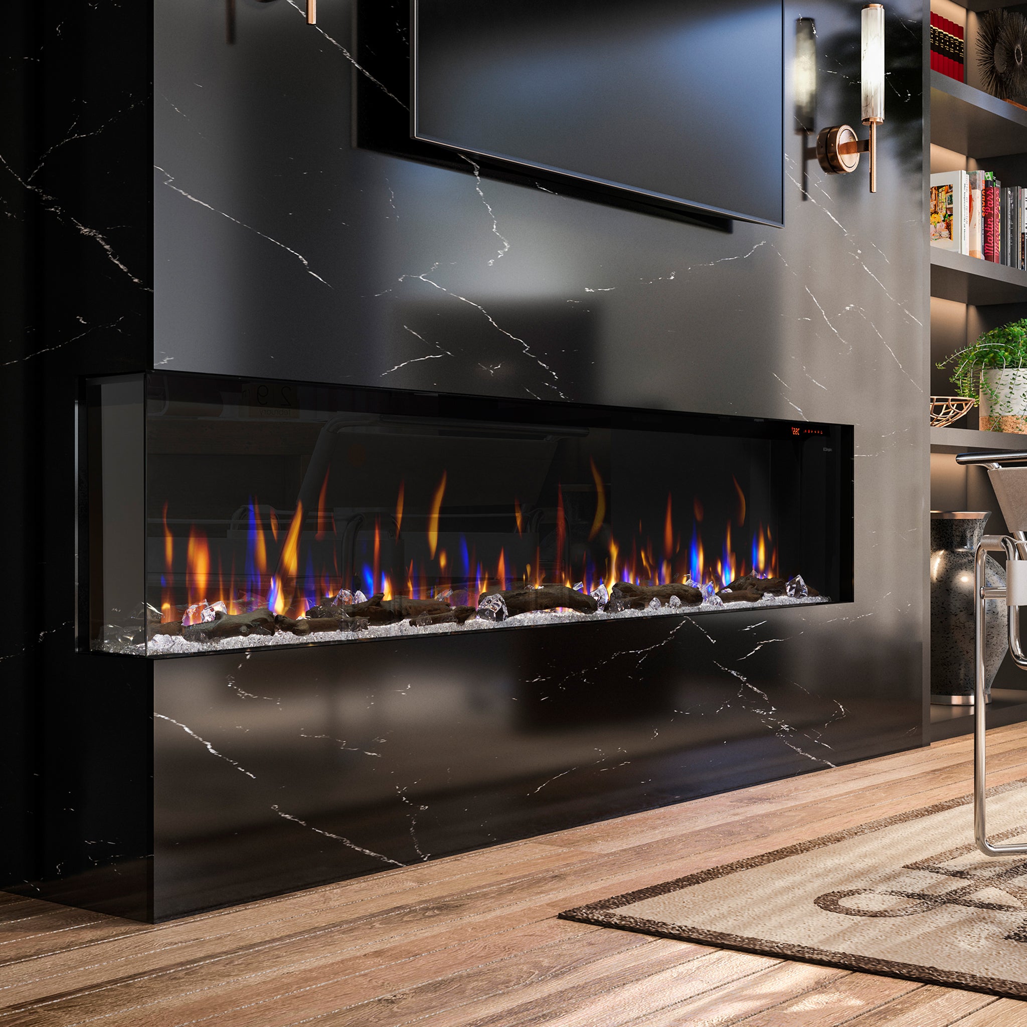 Dimplex lgnite Bold 88" Built-in Linear Electric Fireplace