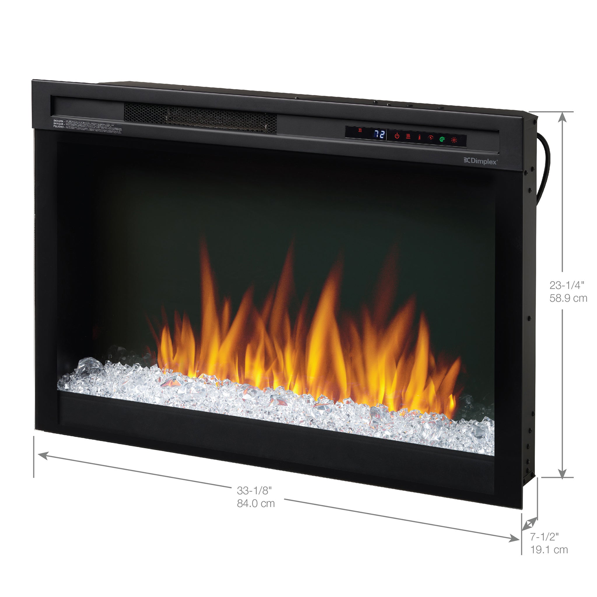 Dimplex Nova 33" Plug-in Electric Firebox with Acrylic Ember Bed