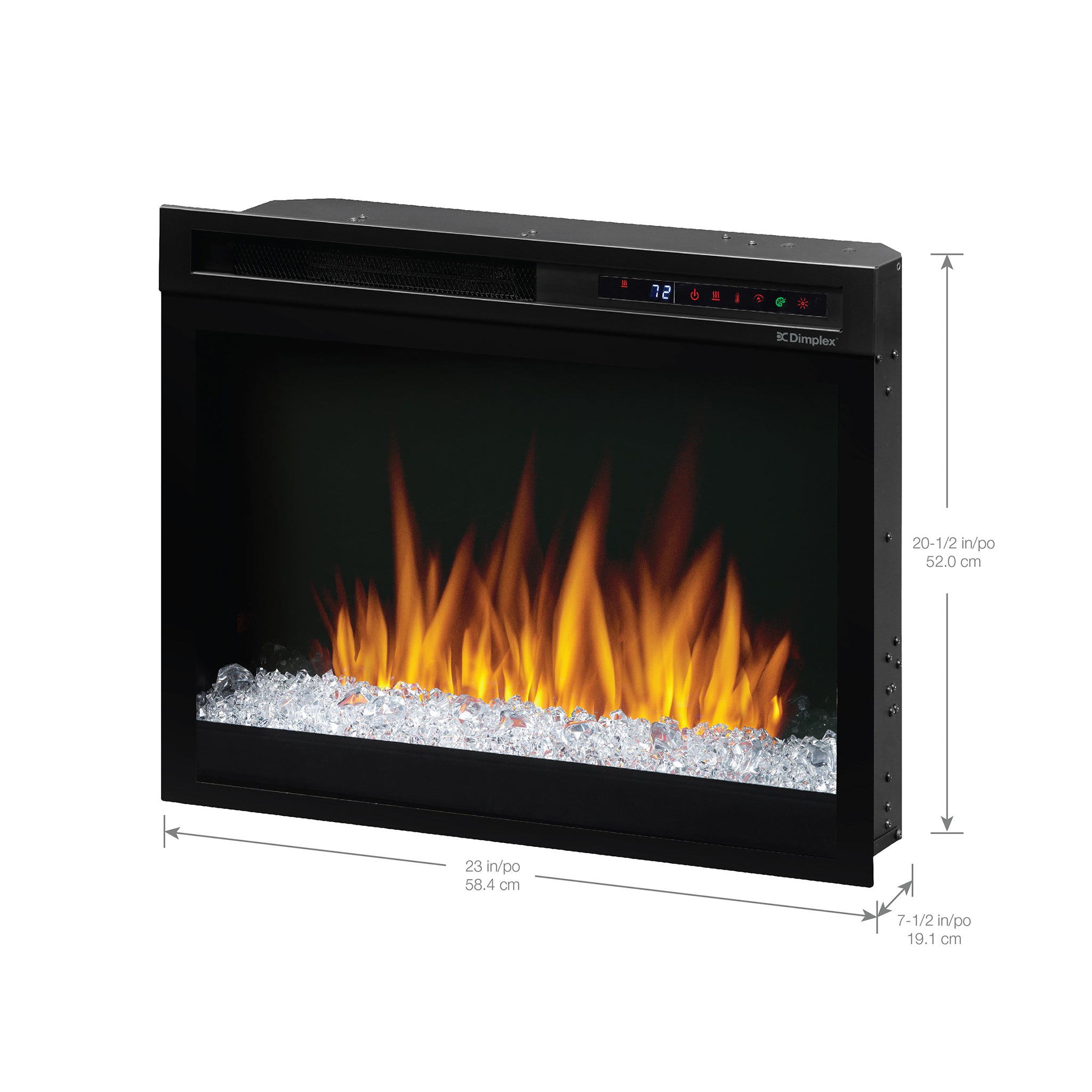 Dimplex Nova 23" Plug-in Electric Firebox with Acrylic Ember Bed