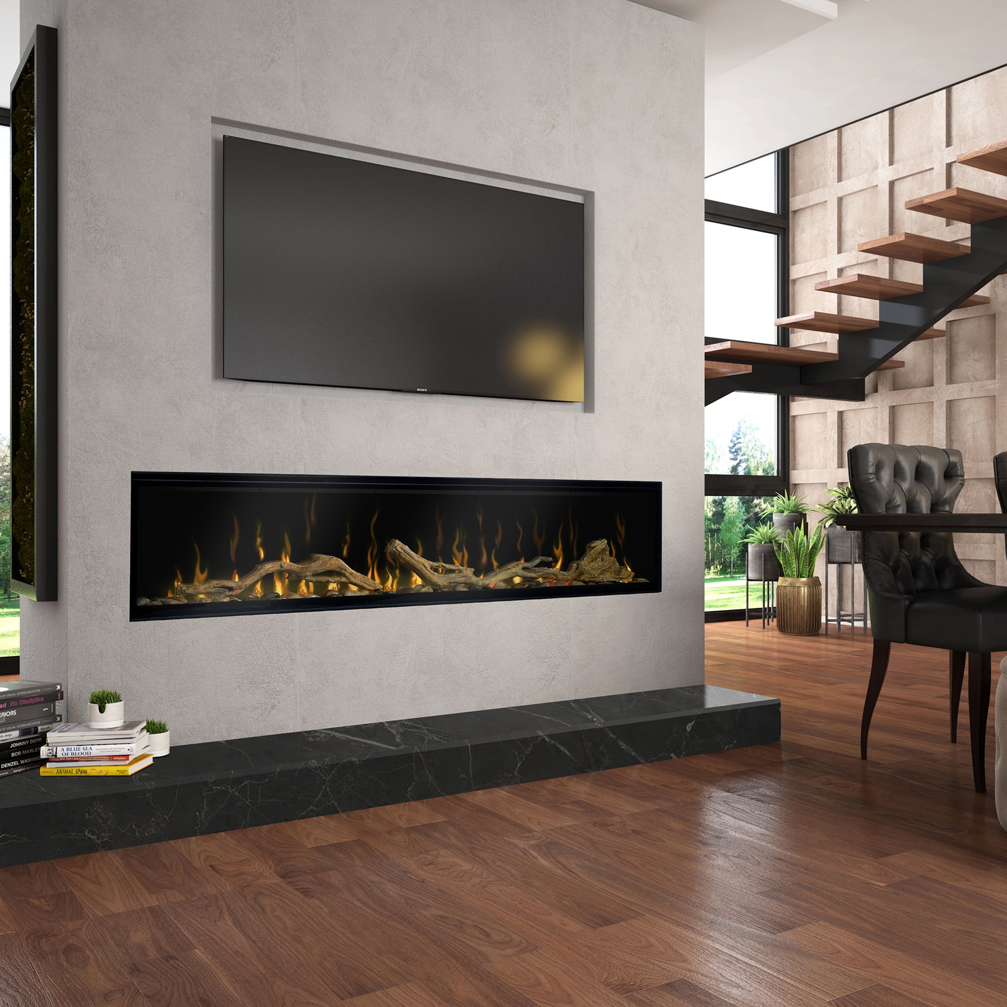 Dimplex Accessory Driftwood and River Rock for 74" Linear Fireplace