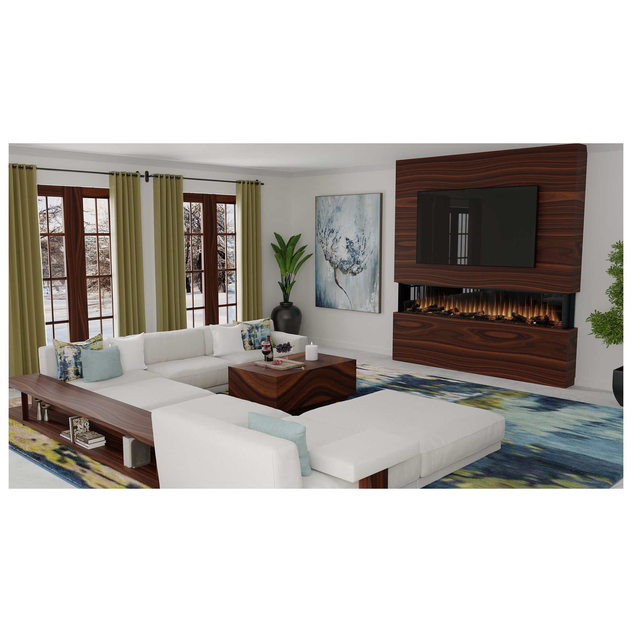 Dimplex lgnite Bold 100" Built-in Linear Electric Fireplace