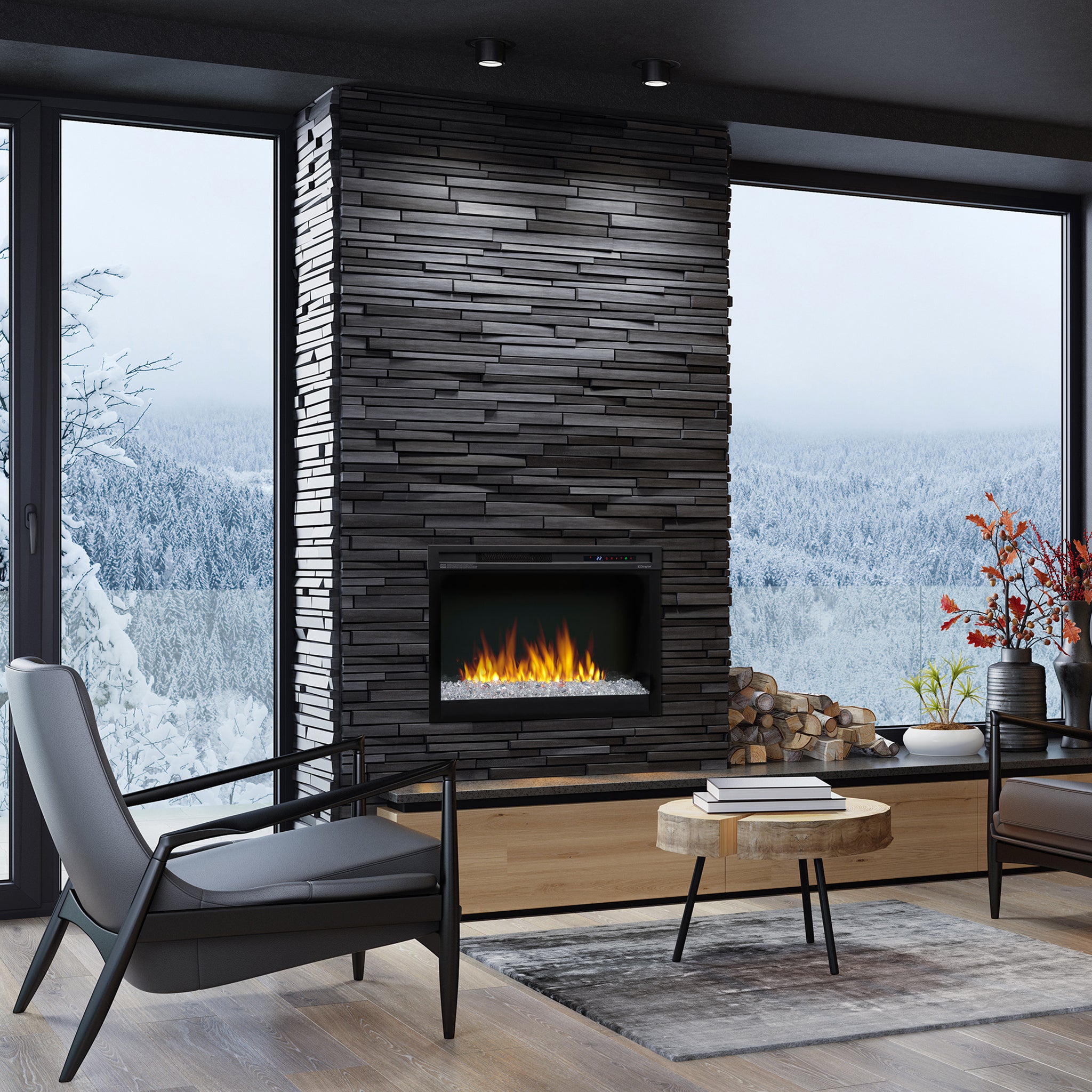 Dimplex Nova 33" Plug-in Electric Firebox with Acrylic Ember Bed