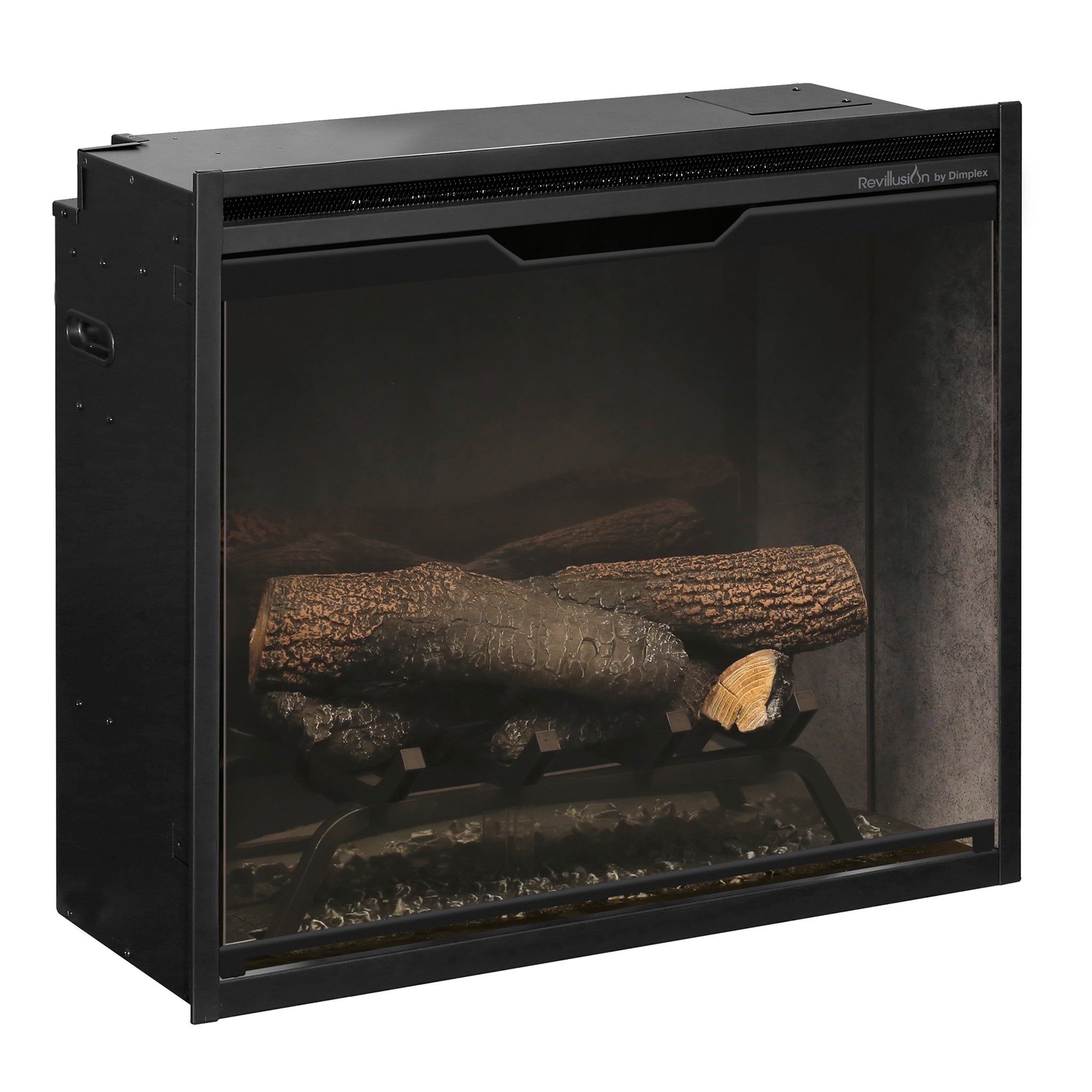 Dimplex Revillusion 24in Built-In Firebox, Weathered Concrete Grey