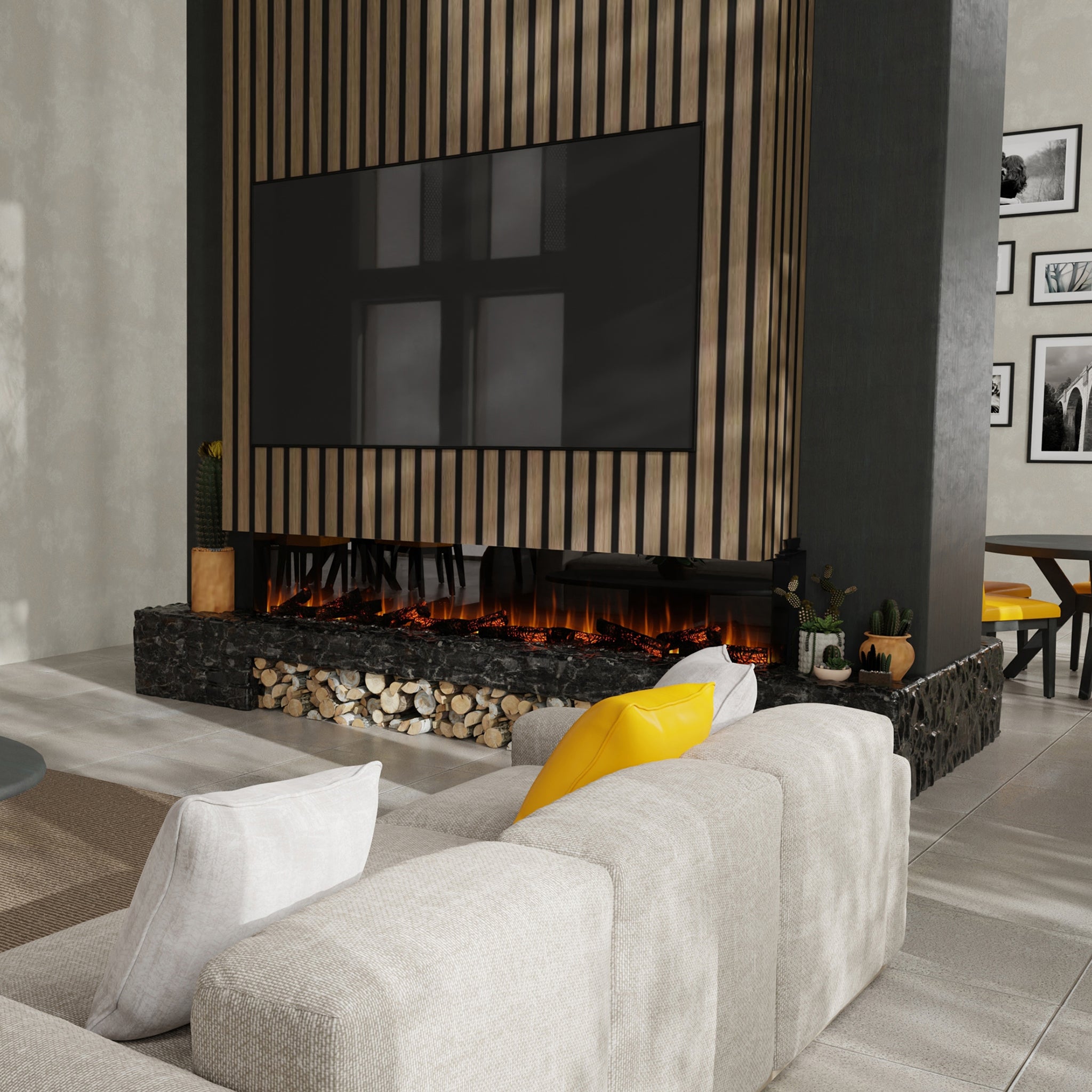Dimplex lgnite Bold 100" Built-in Linear Electric Fireplace
