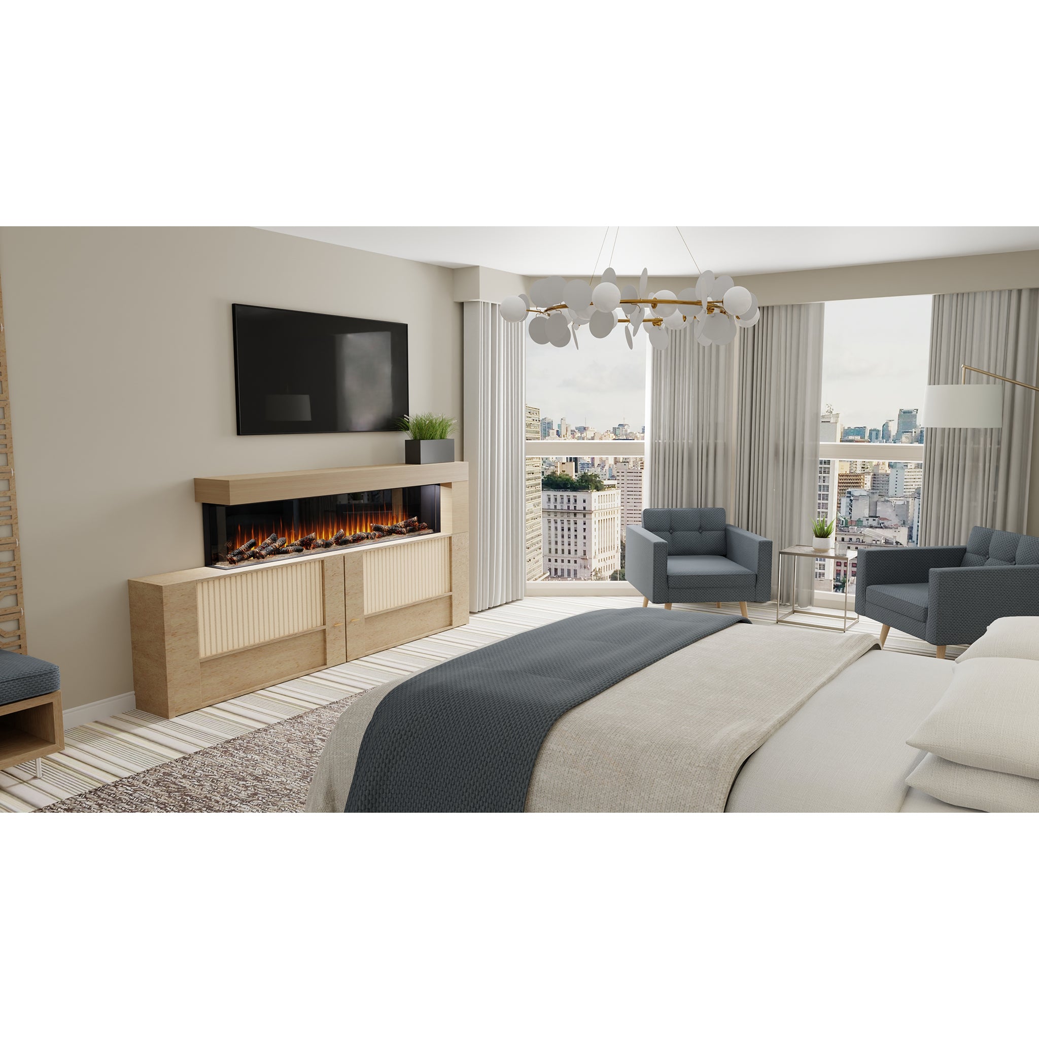 Dimplex lgnite Bold 100" Built-in Linear Electric Fireplace
