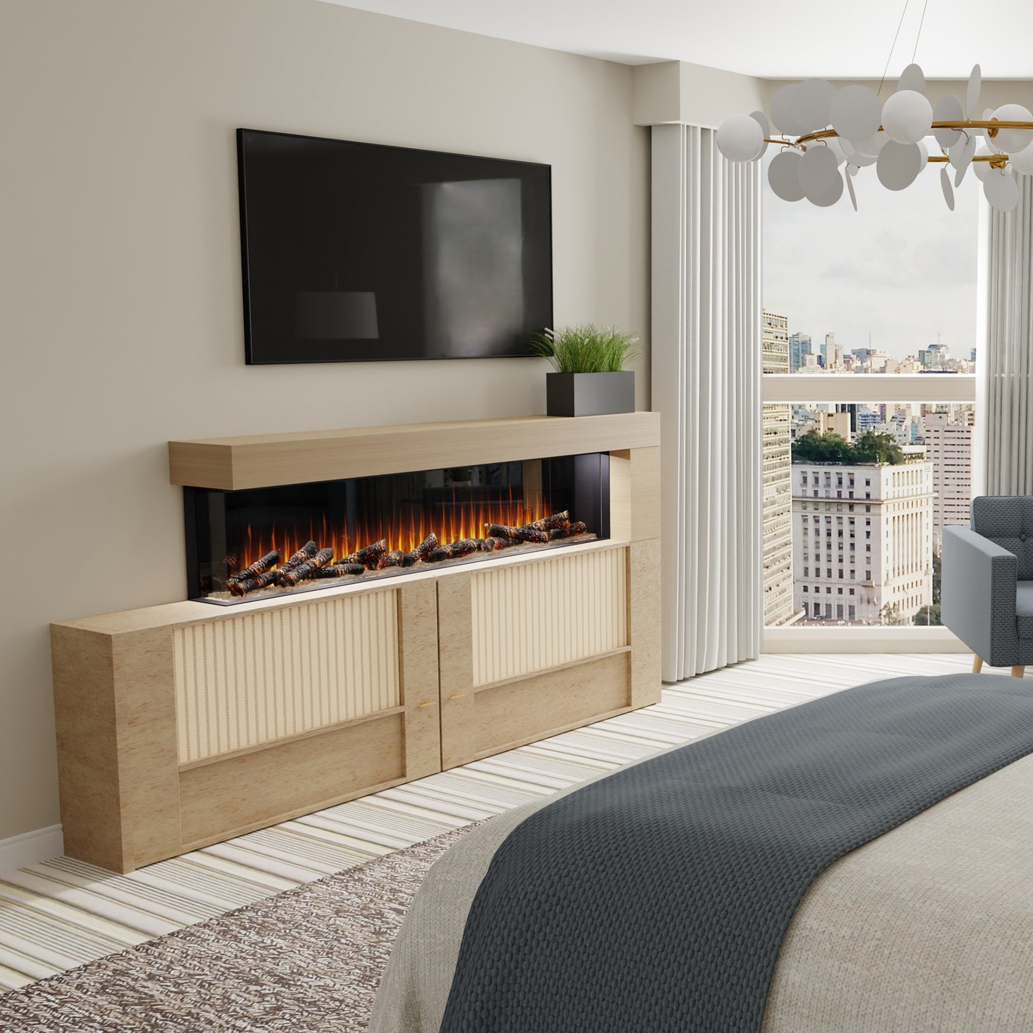 Dimplex lgnite Bold 100" Built-in Linear Electric Fireplace