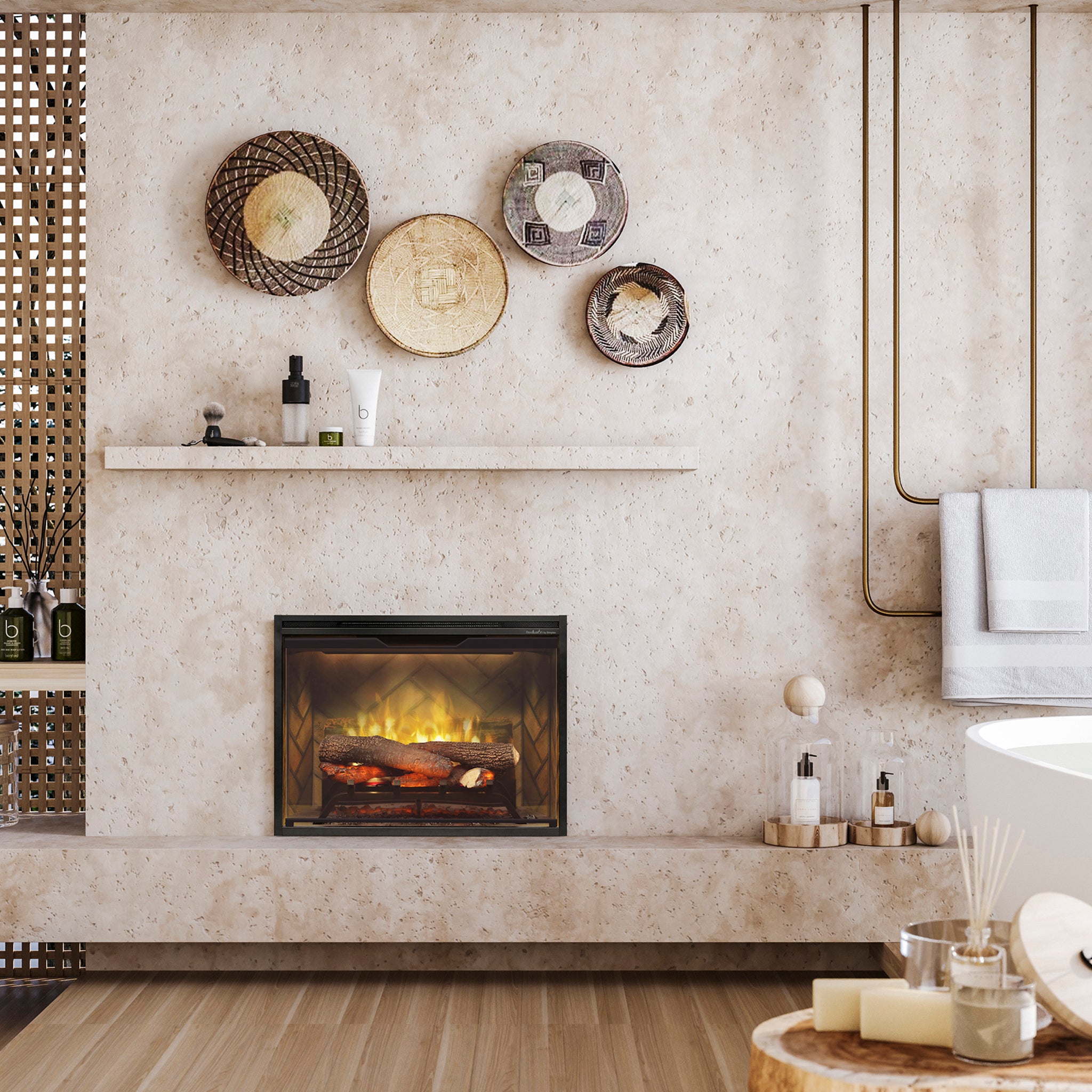Dimplex Revillusion 24in Built-In Firebox, Herringbone