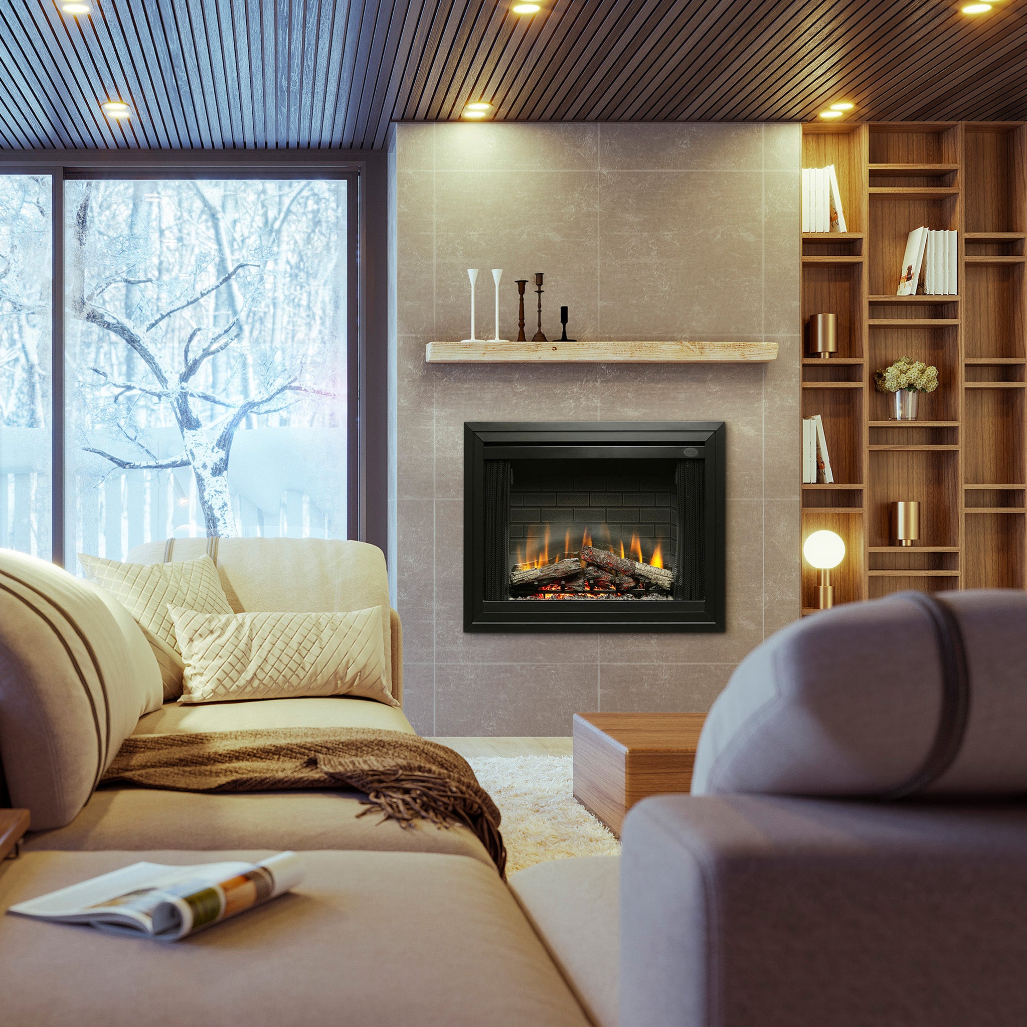 Dimplex 39" BF Deluxe Built-in Electric Firebox