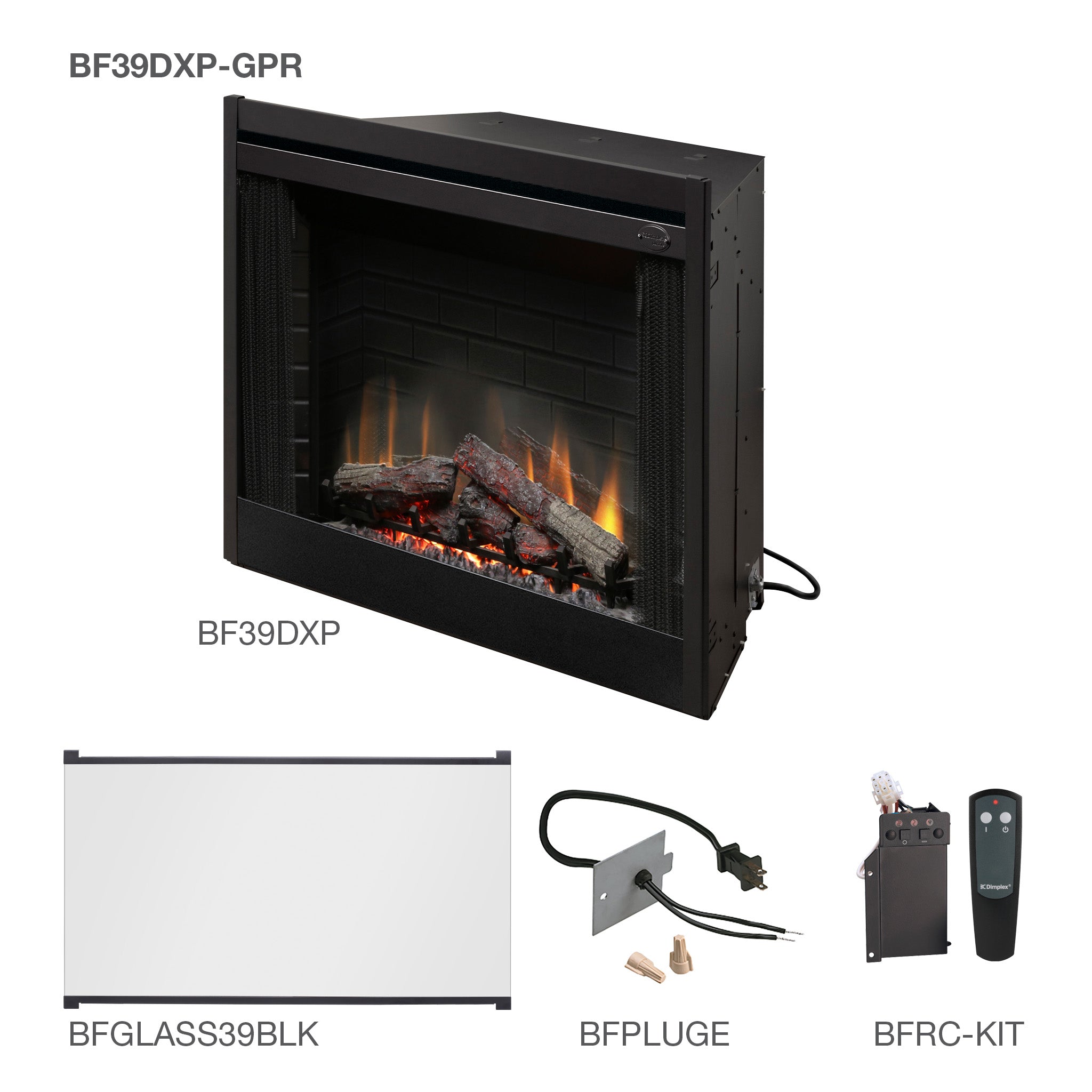 Dimplex 39" BF Deluxe Built-in Electric Firebox
