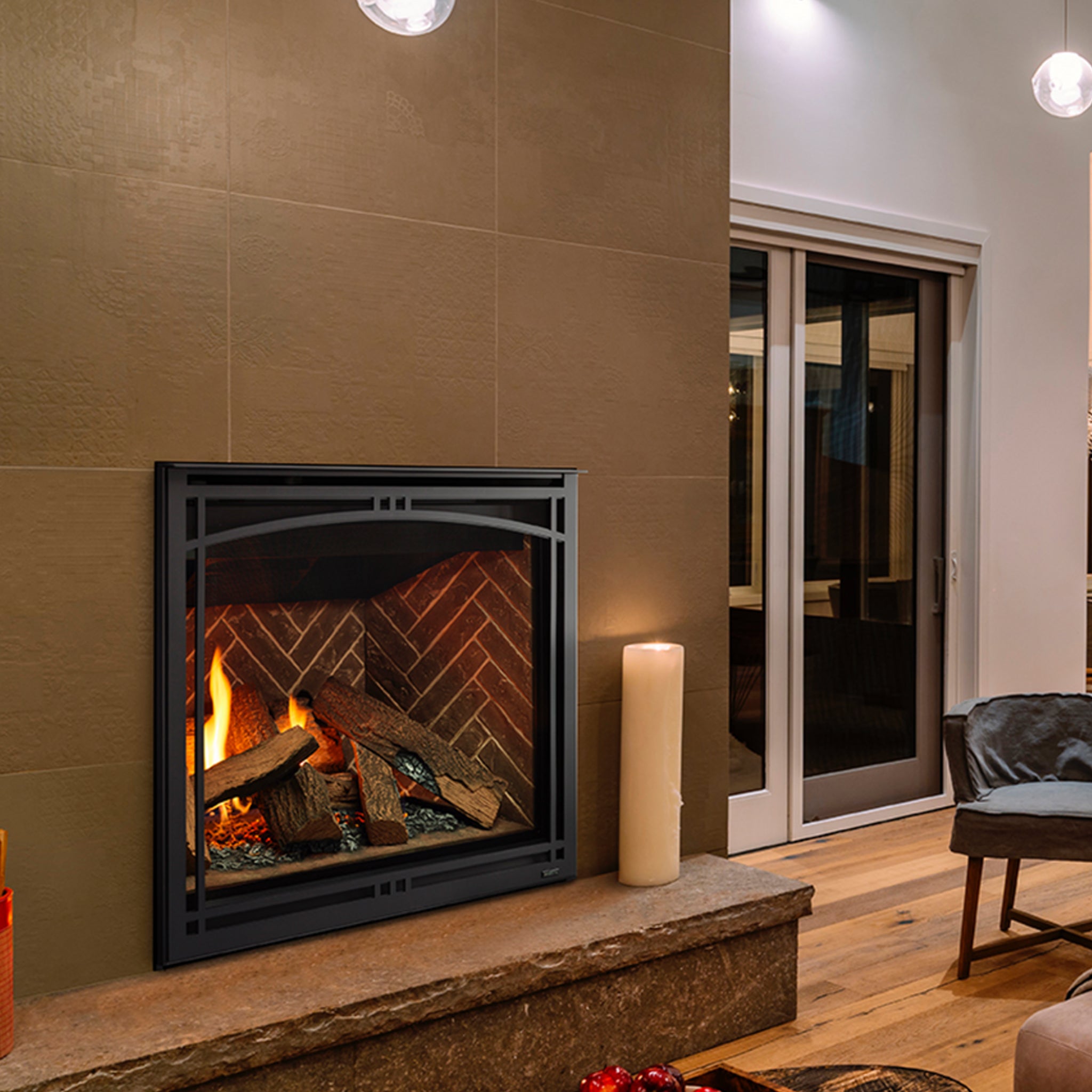 Majestic Meridian 36-Inch Direct Vent Gas Fireplace NG - MER36N