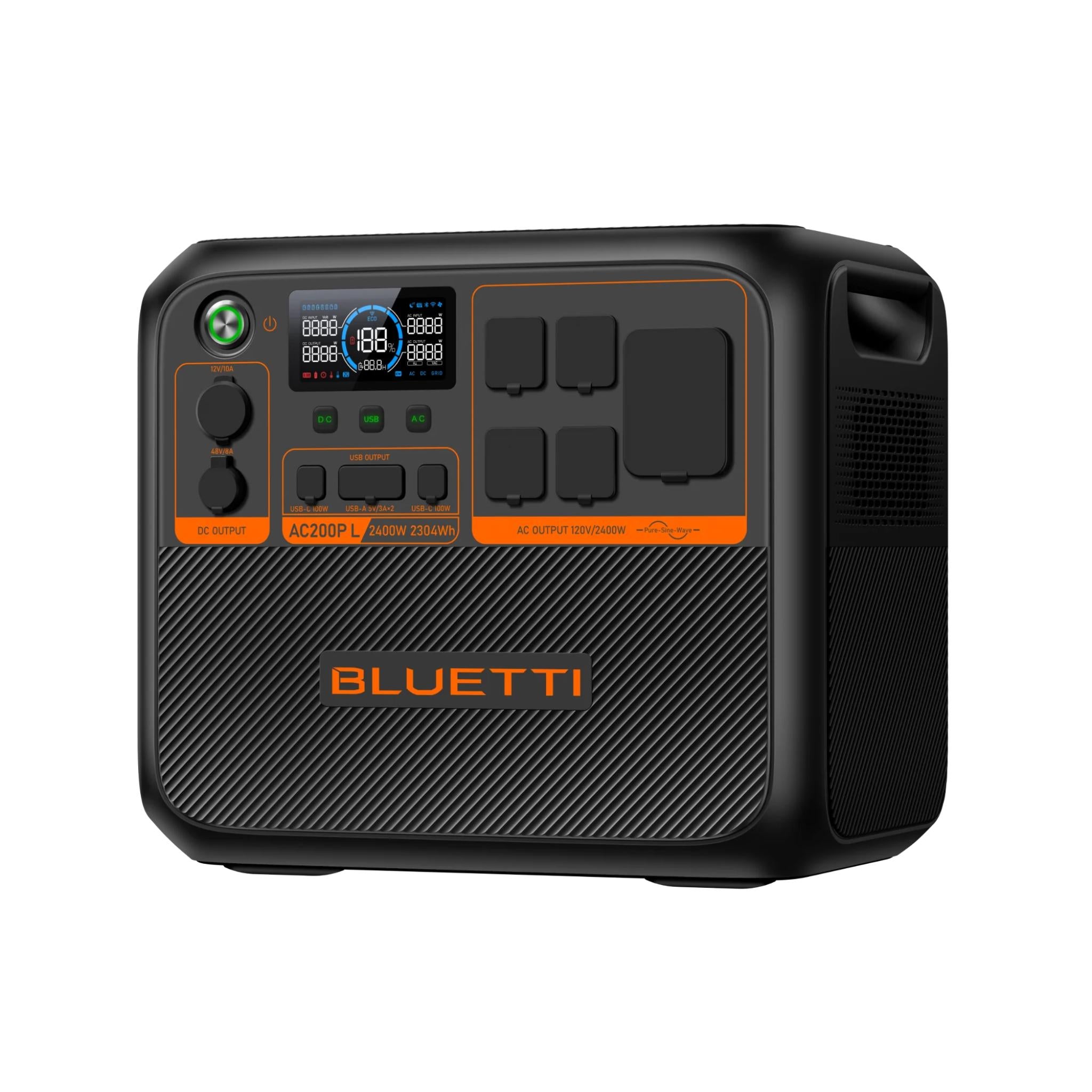 BLUETTI AC200P L Portable Power Station | 2,400W, 2,304Wh