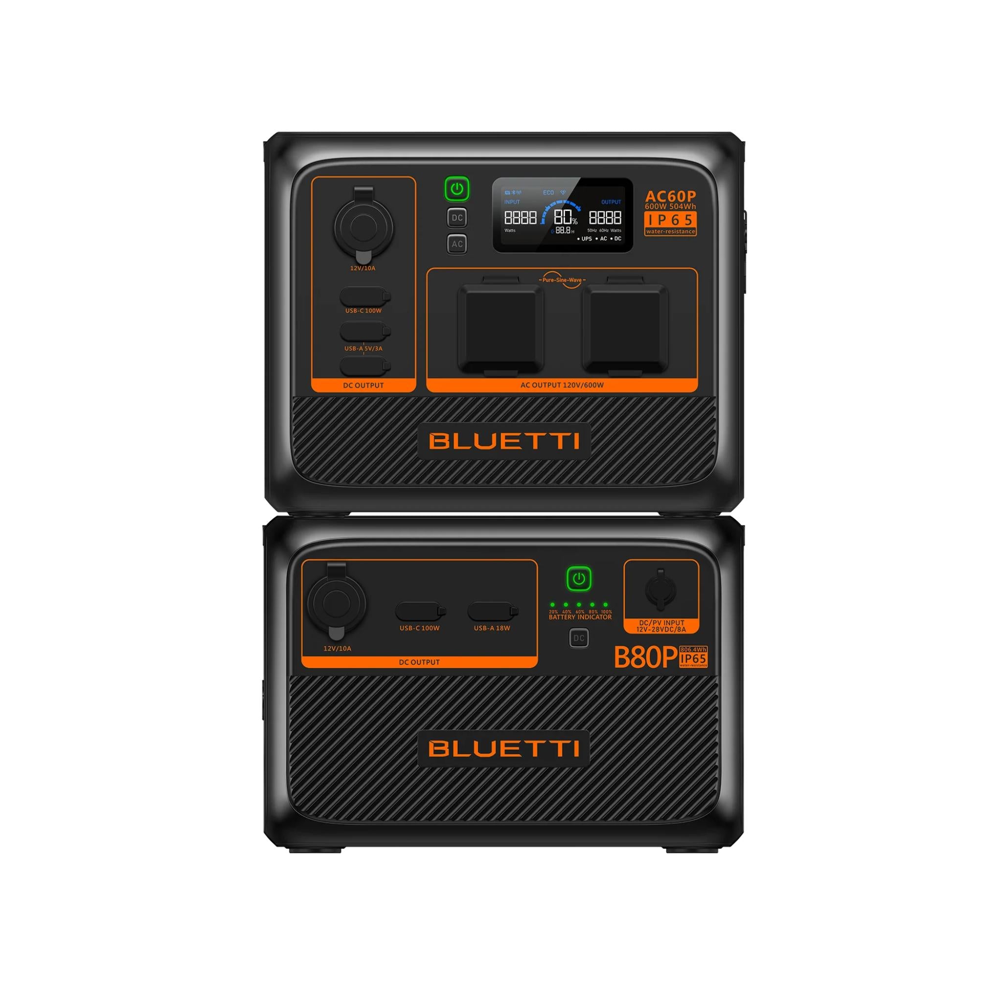 BLUETTI AC60P Portable Power Station | 600W, 504Wh