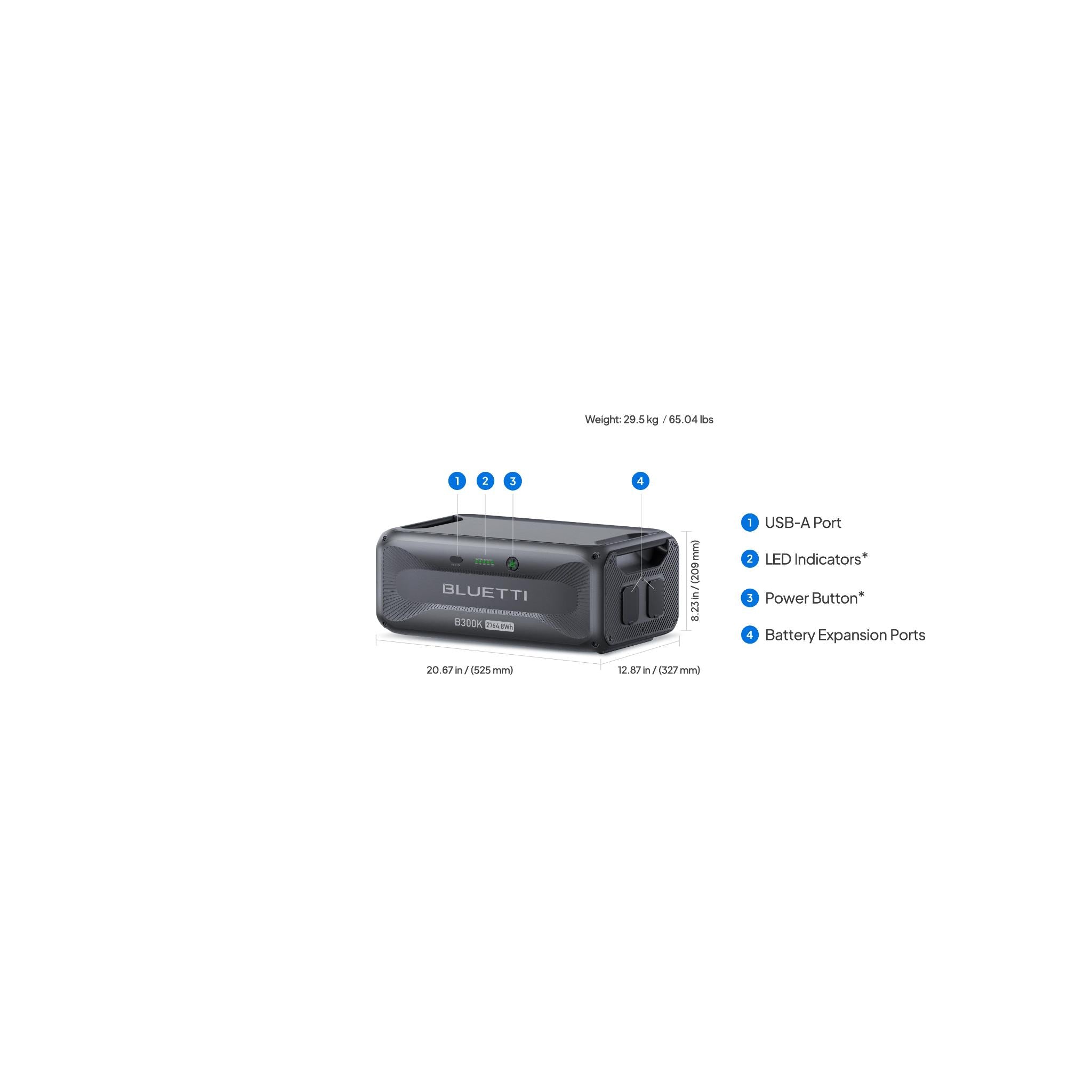 B300K Expansion Battery | 2,764.8Wh