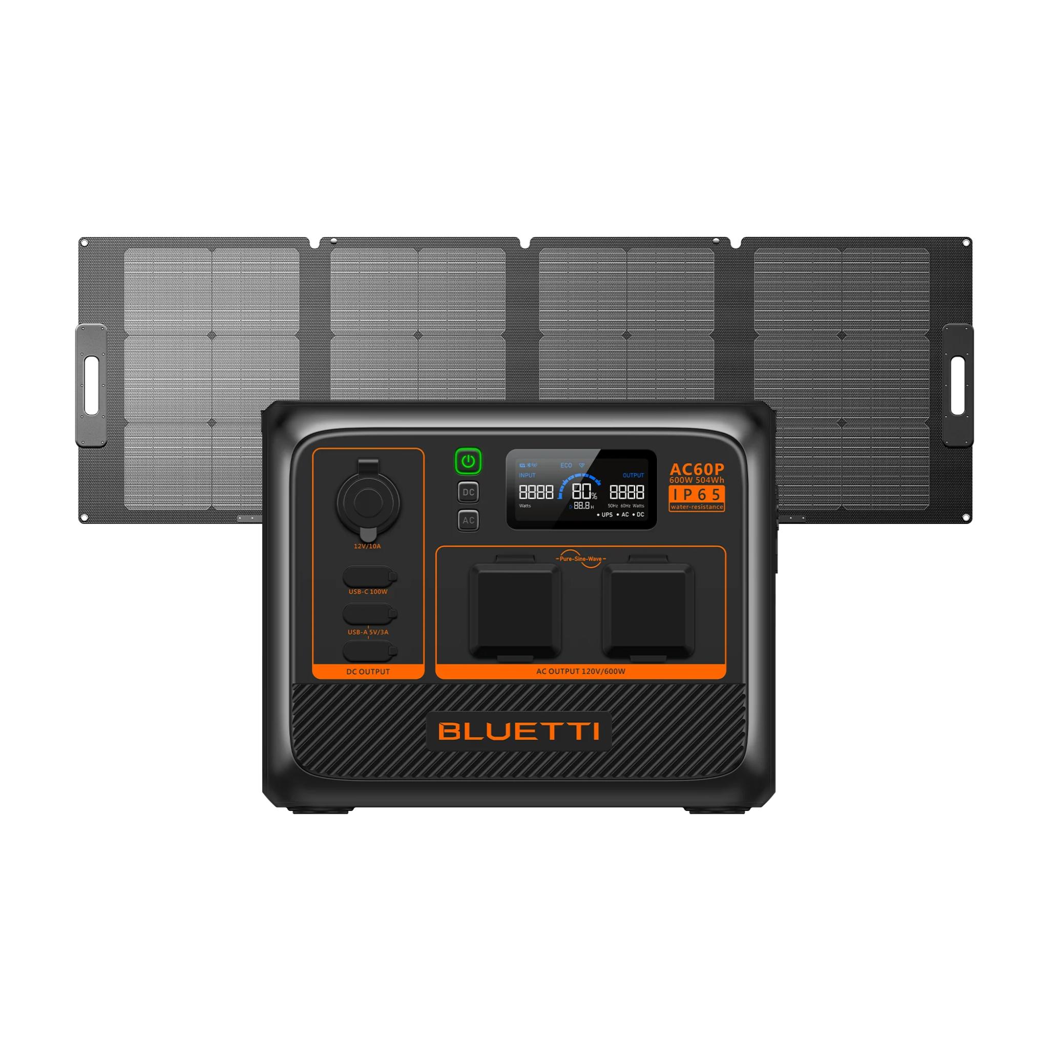 BLUETTI AC60P Portable Power Station | 600W, 504Wh