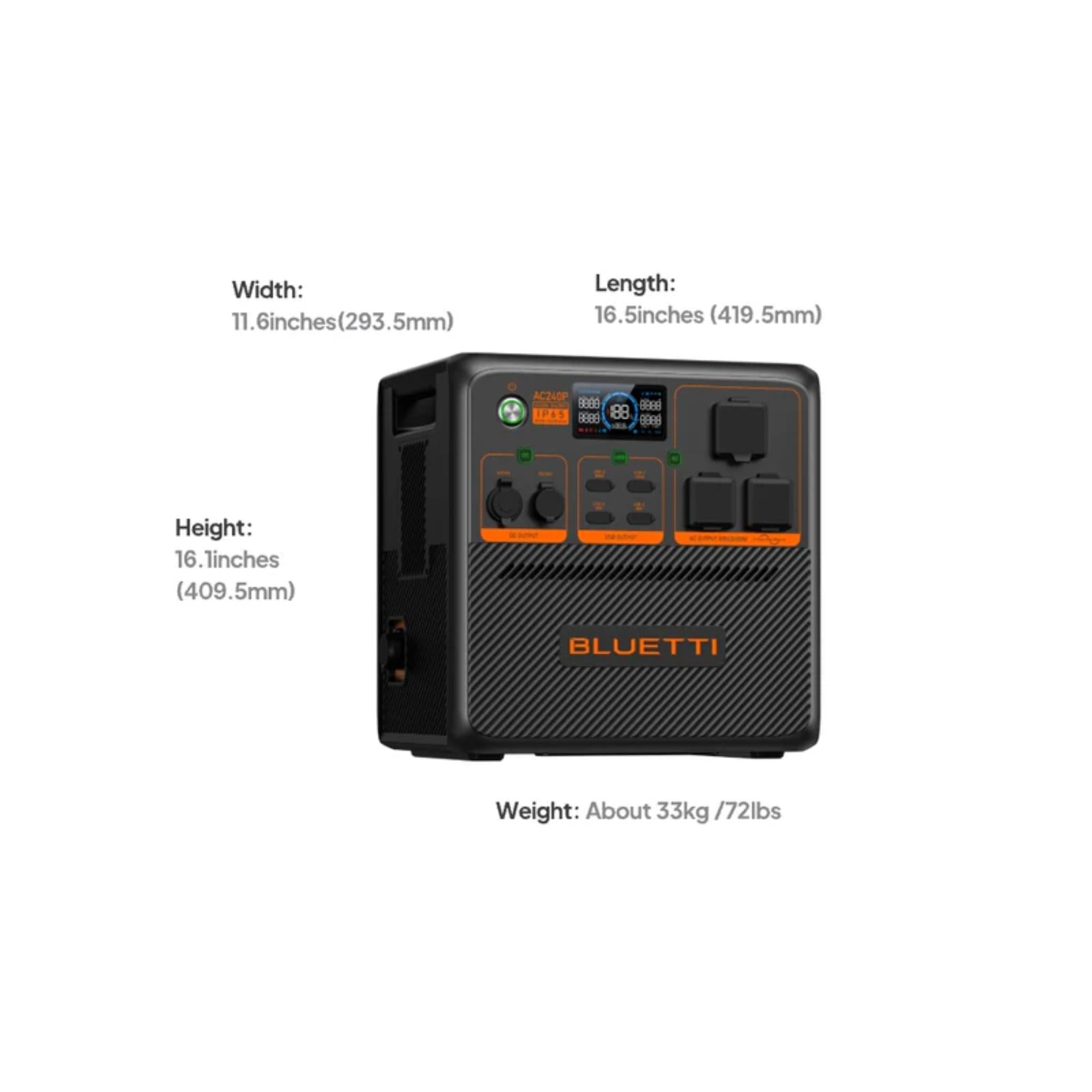 AC240P Portable Power Station | 2,400W, 1,843Wh