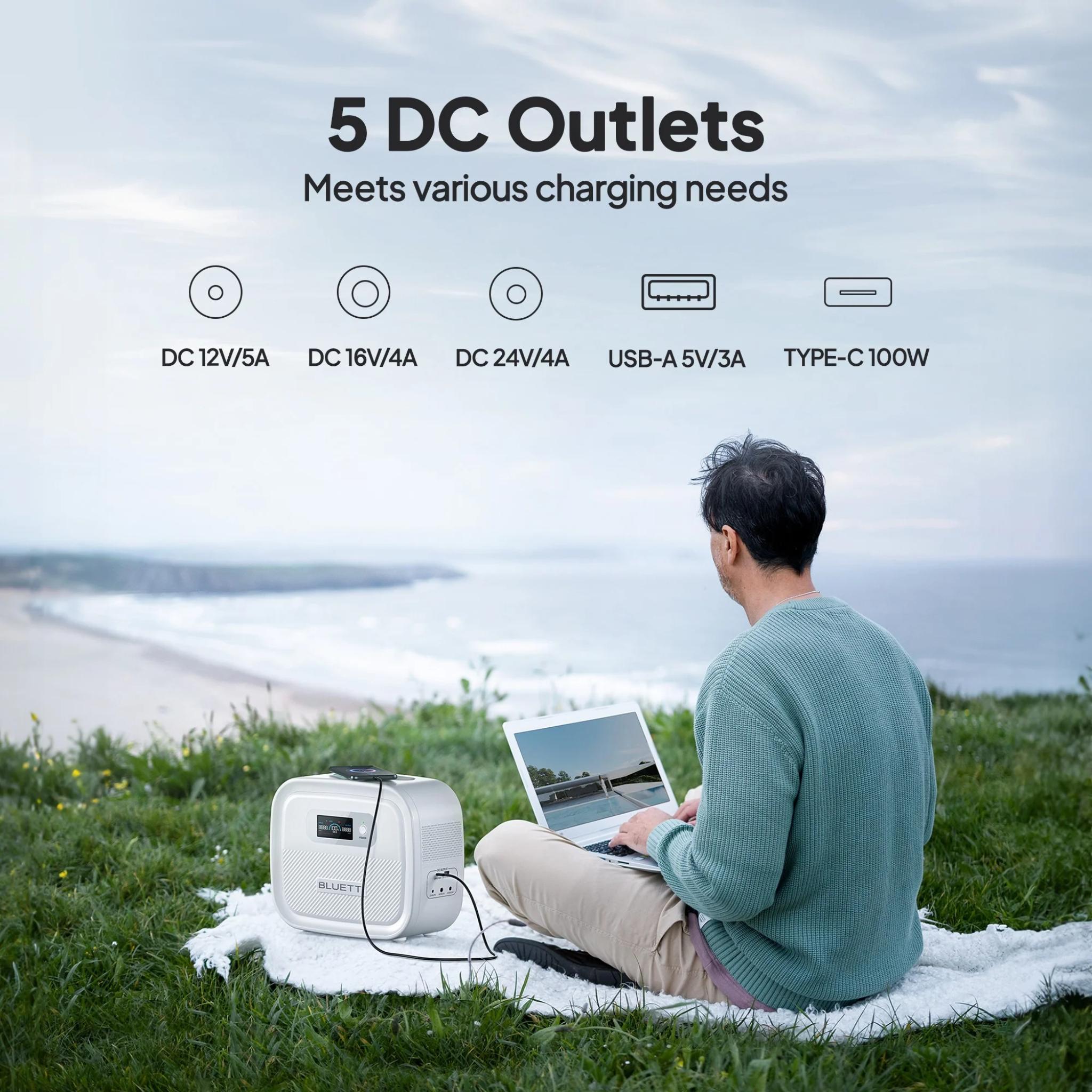 BLUETTI X60 614Wh CPAP Power Bank For Camping/Travel/Emergency