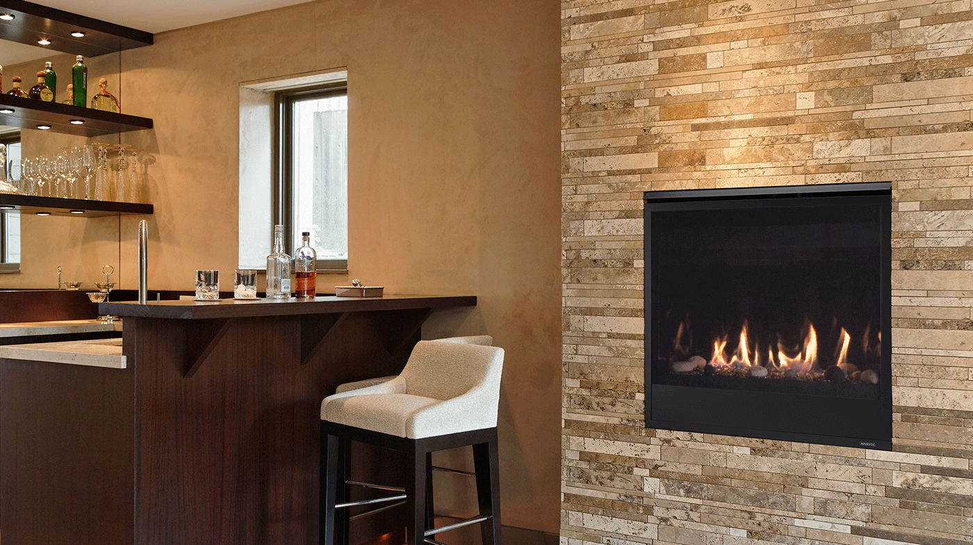 Majestic Quartz 42-Inch Direct Vent Gas Fireplace (LP)