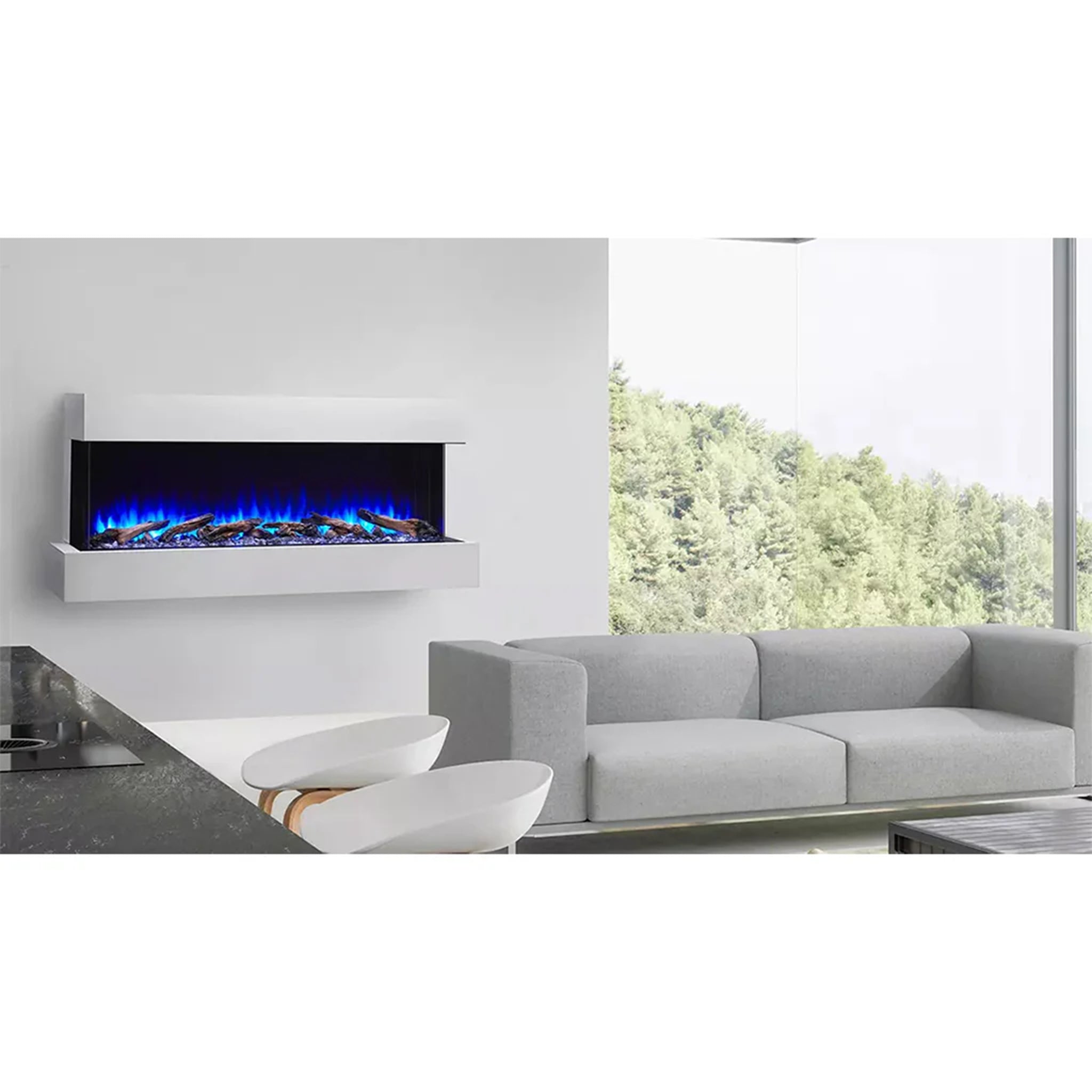 SimpliFire 43" Scion Trinity 3-Sided Linear Electric Fireplace