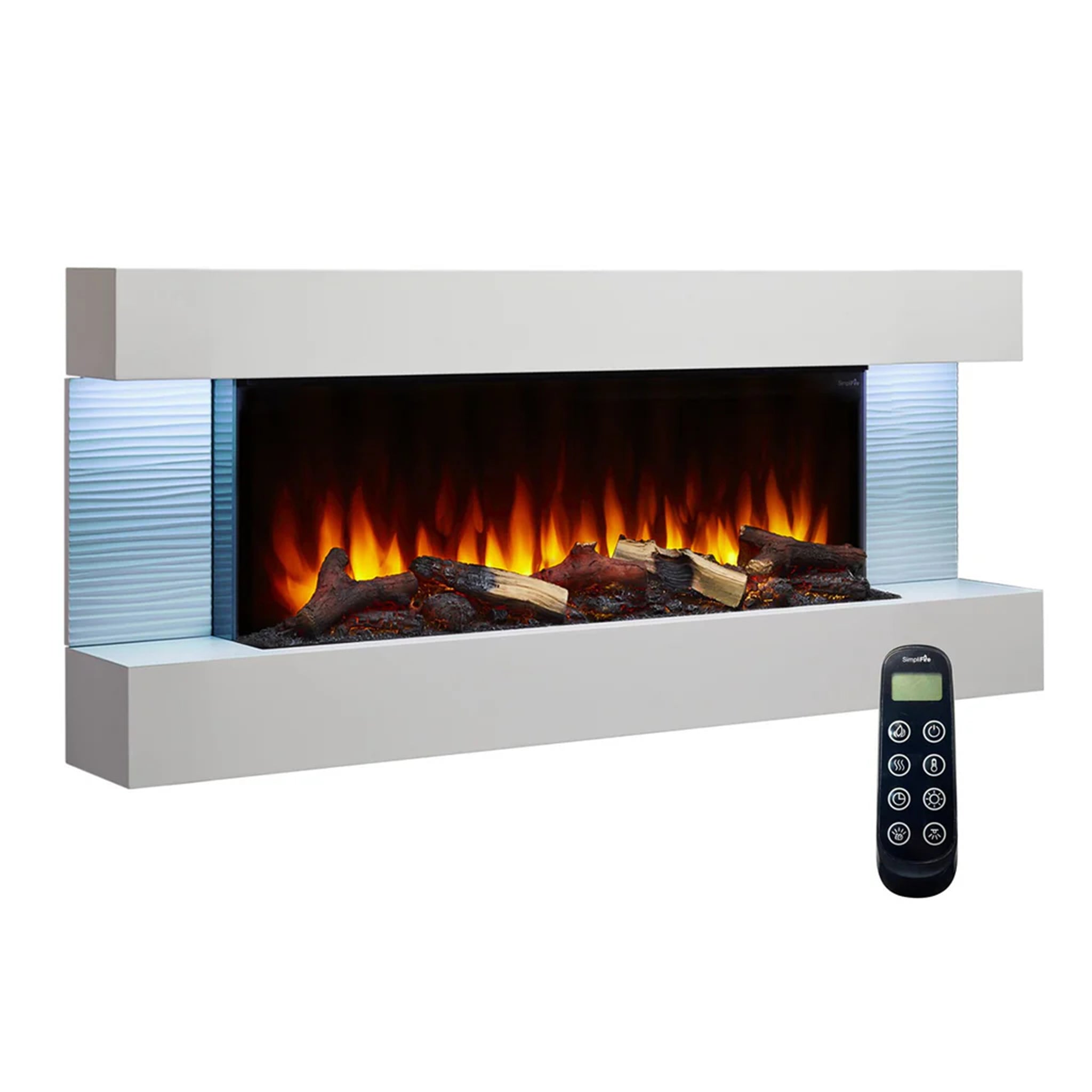 SimpliFire Format 36" Electric Wall Mount Fireplace (Requires Floating Mantel Kit to complete)