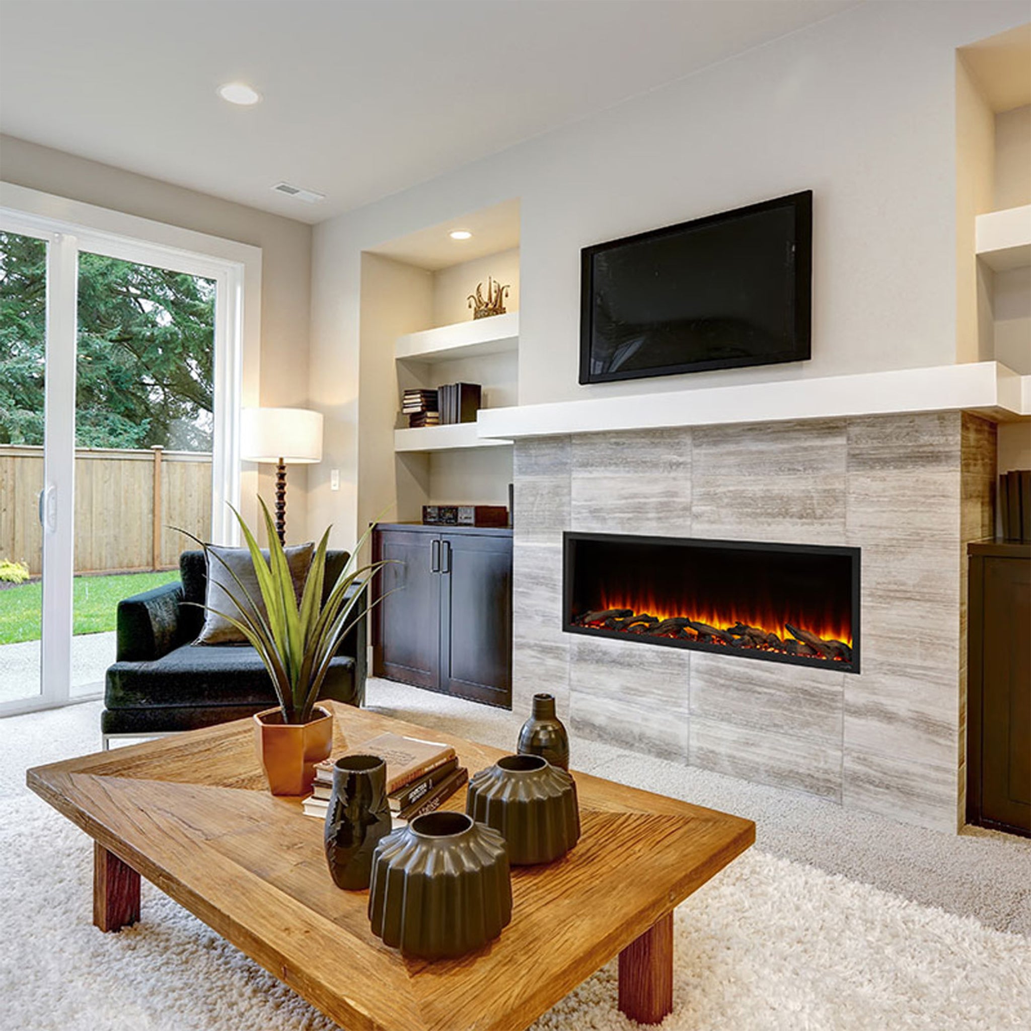 SimpliFire 55" Scion Clean Face Linear Electric Fireplace