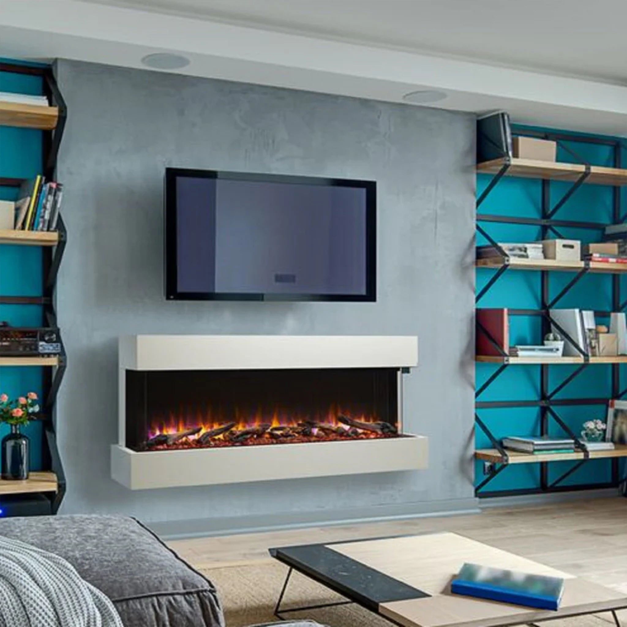 SimpliFire 55" Scion Trinity 3-Sided Linear Electric Fireplace