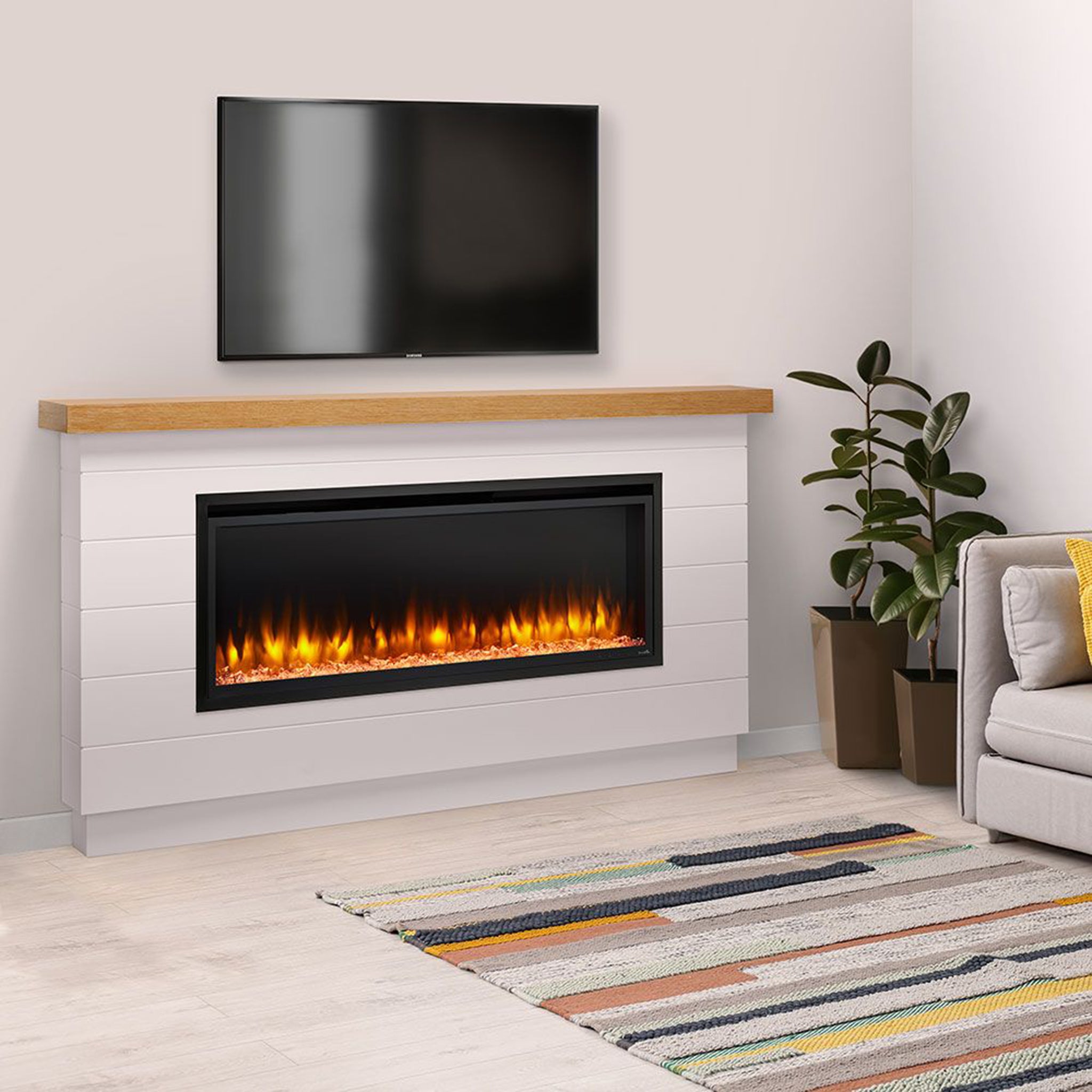 SimpliFire Boyd Build-Out Kit: Modern Farmhouse Style for Allusion Platinum 50