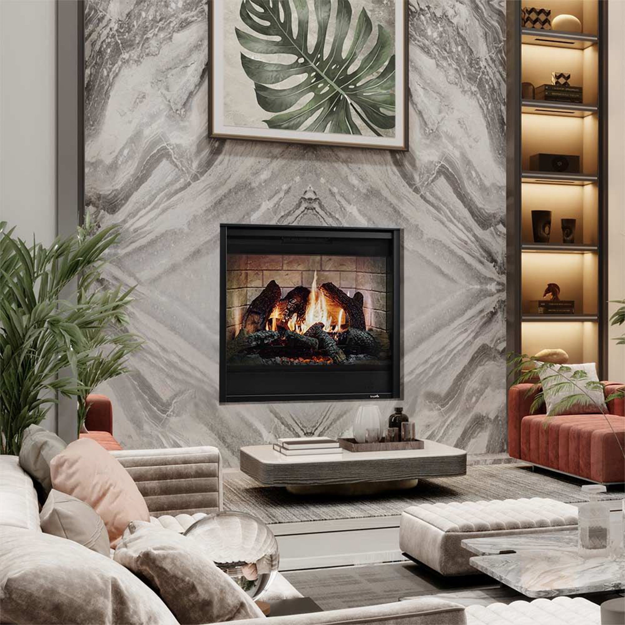 SimpliFire Folio front for Inception Electric Fireplace