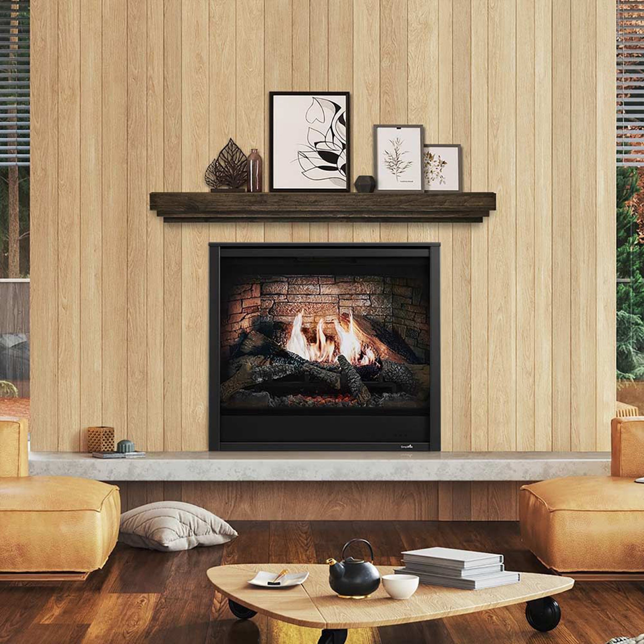 SimpliFire Folio front for Inception Electric Fireplace