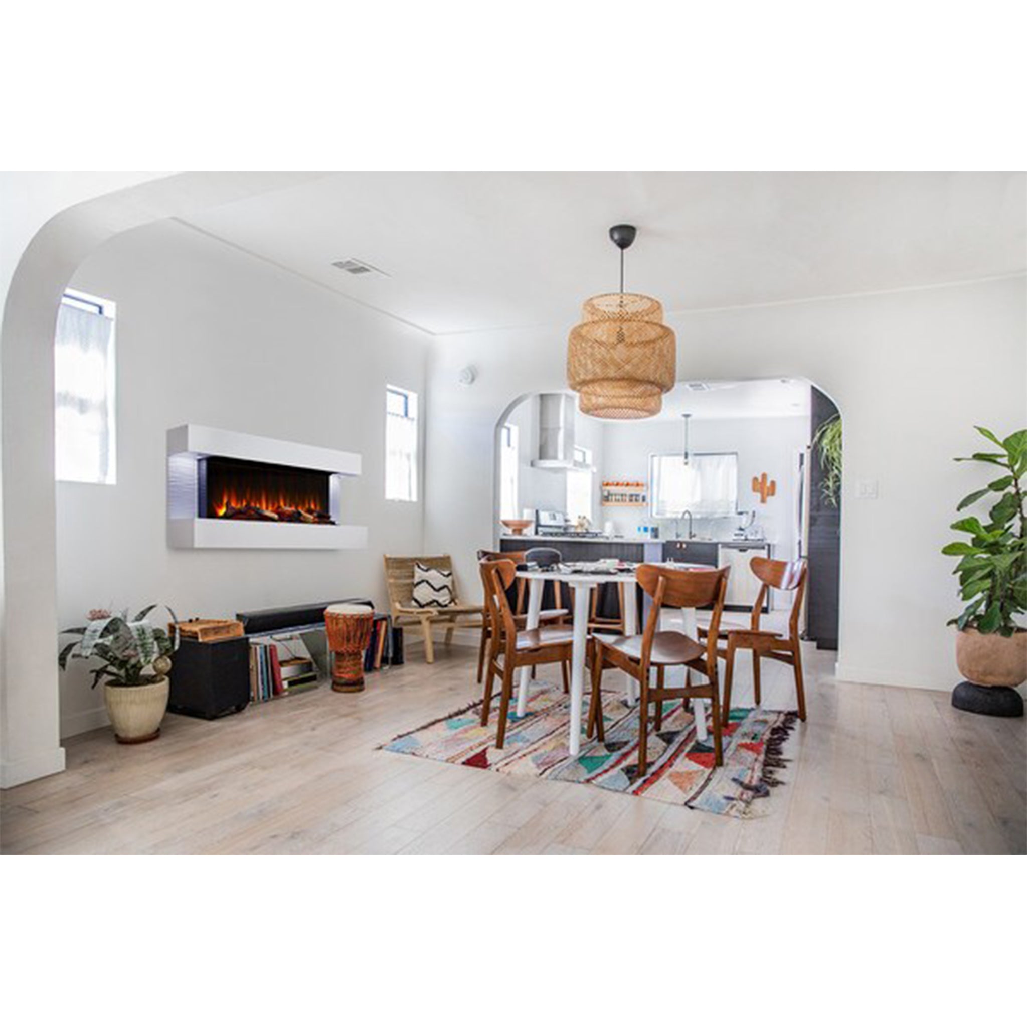 SimpliFire Format 36" Electric Wall Mount Fireplace (Requires Floating Mantel Kit to complete)