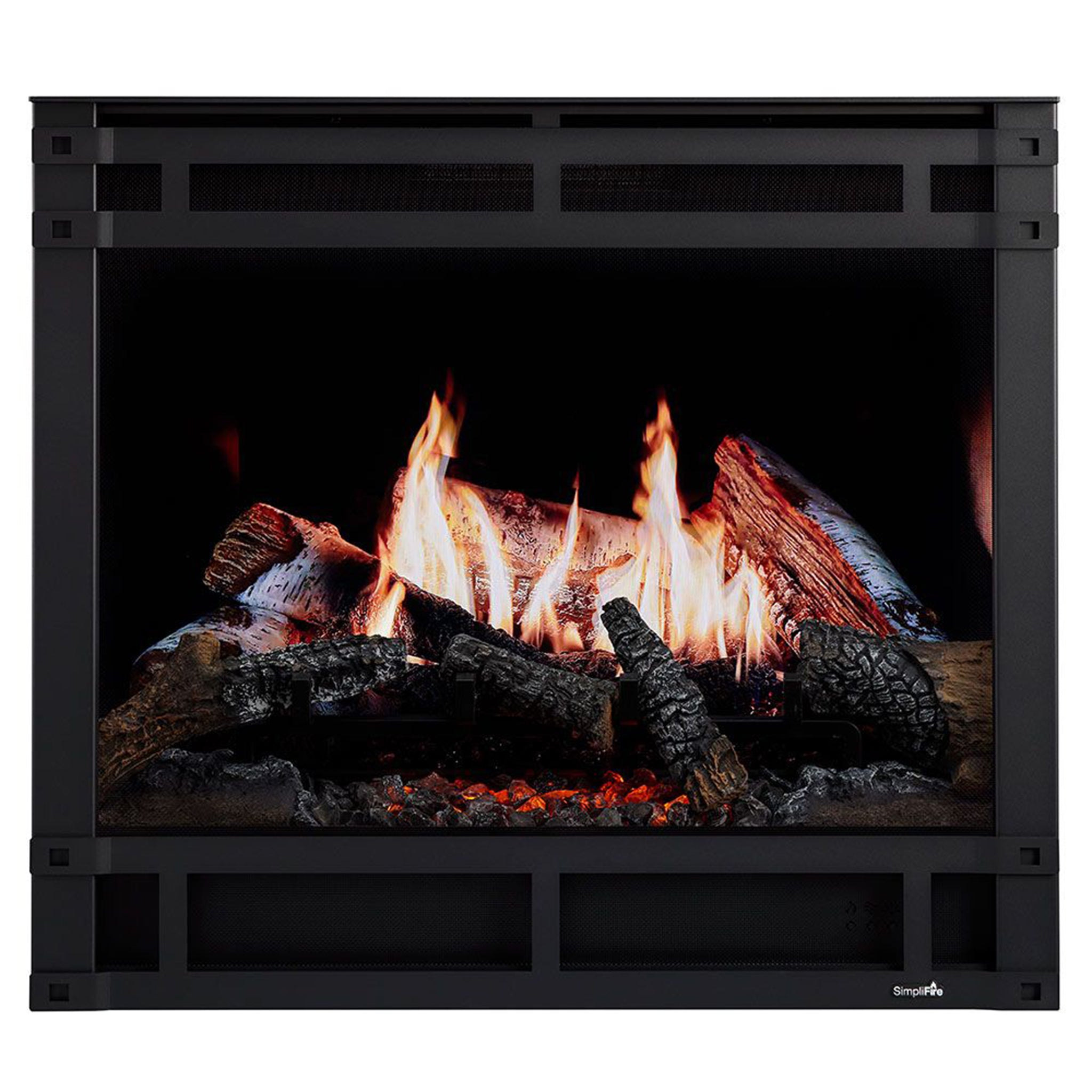 SimpliFire Halston front for Inception Electric Fireplace