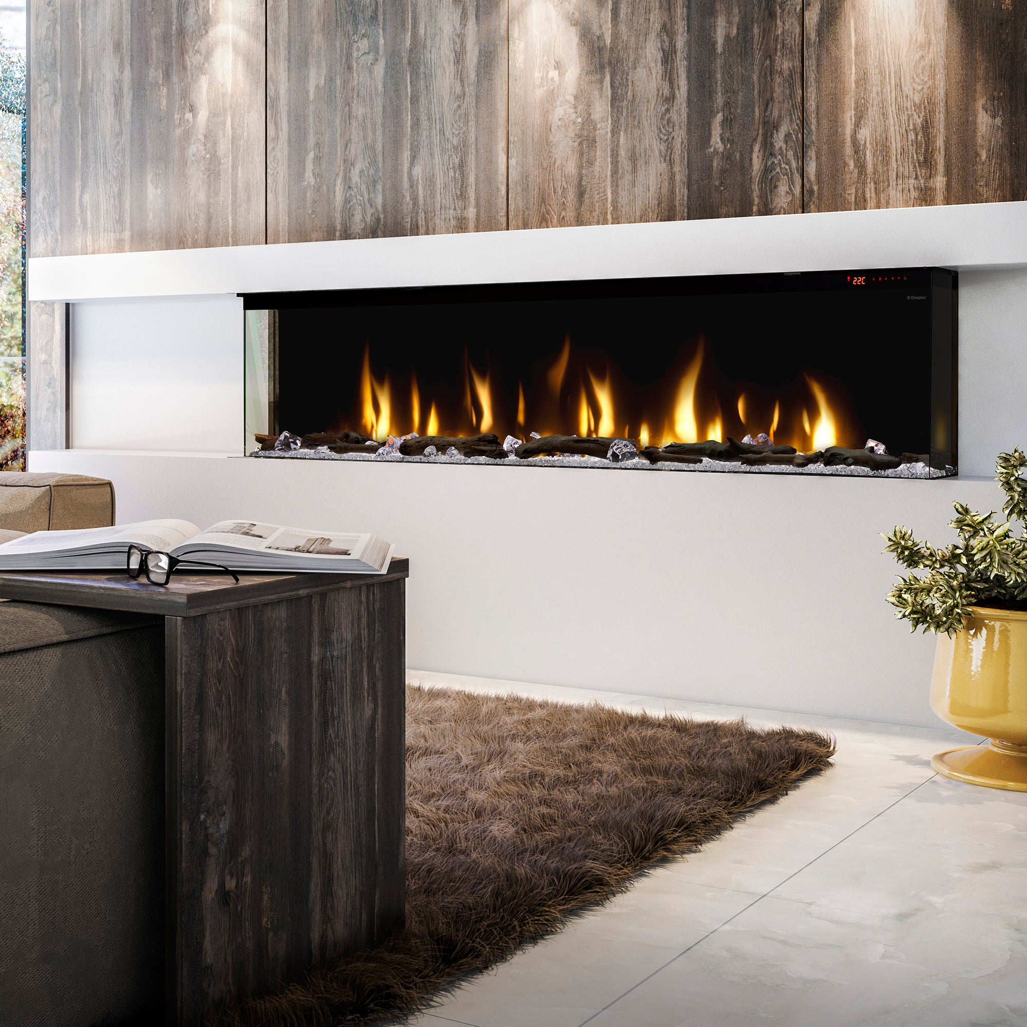 Dimplex lgnite Bold 74" Built-in Linear Electric Fireplace