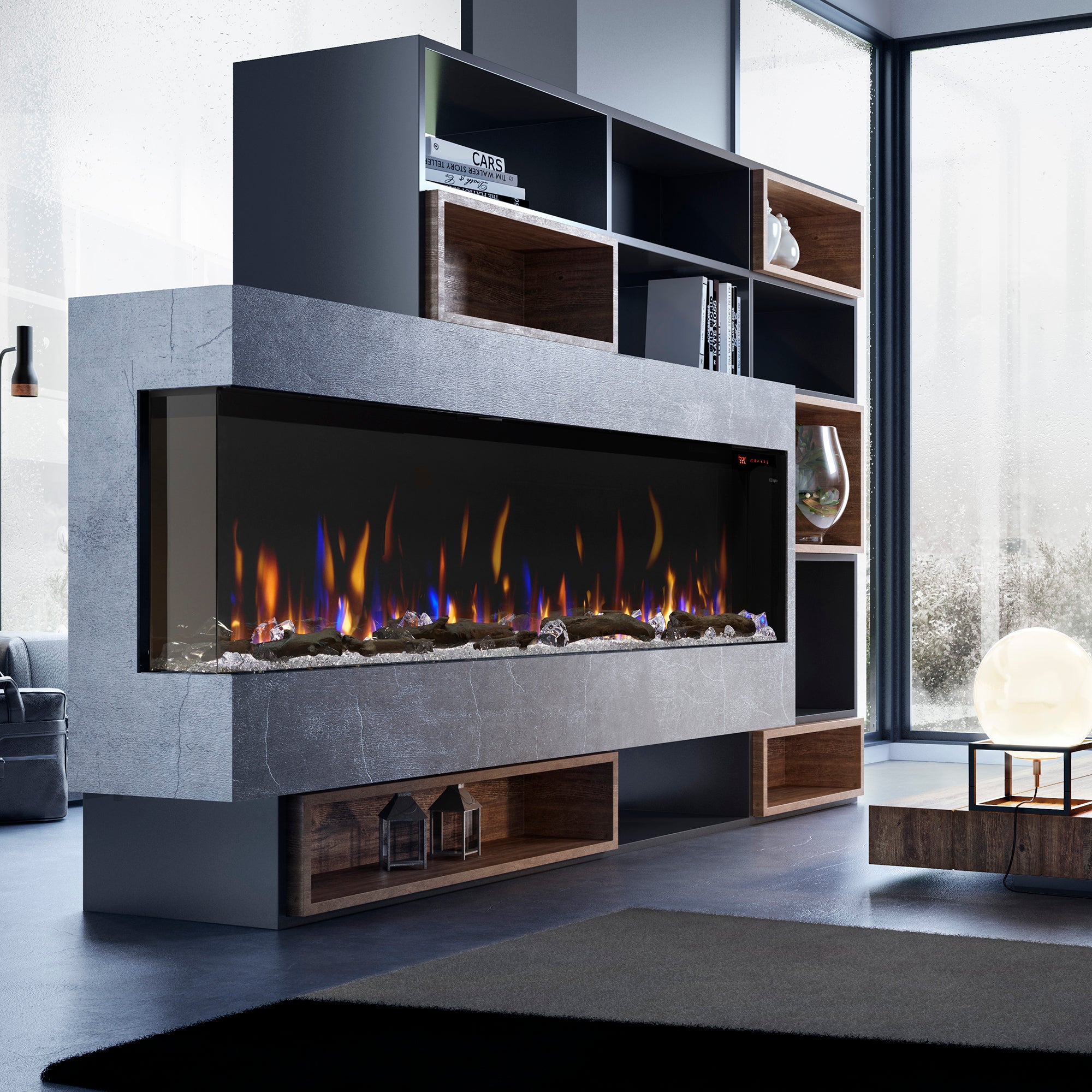 Dimplex lgnite Bold 74" Built-in Linear Electric Fireplace