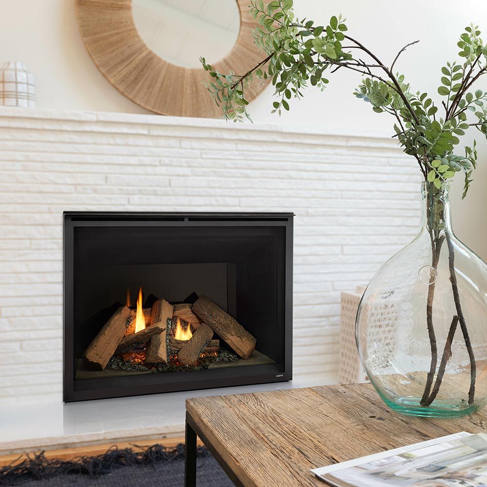 Majestic Black Overlap Front for Meridian 36-Inch Fireplace
