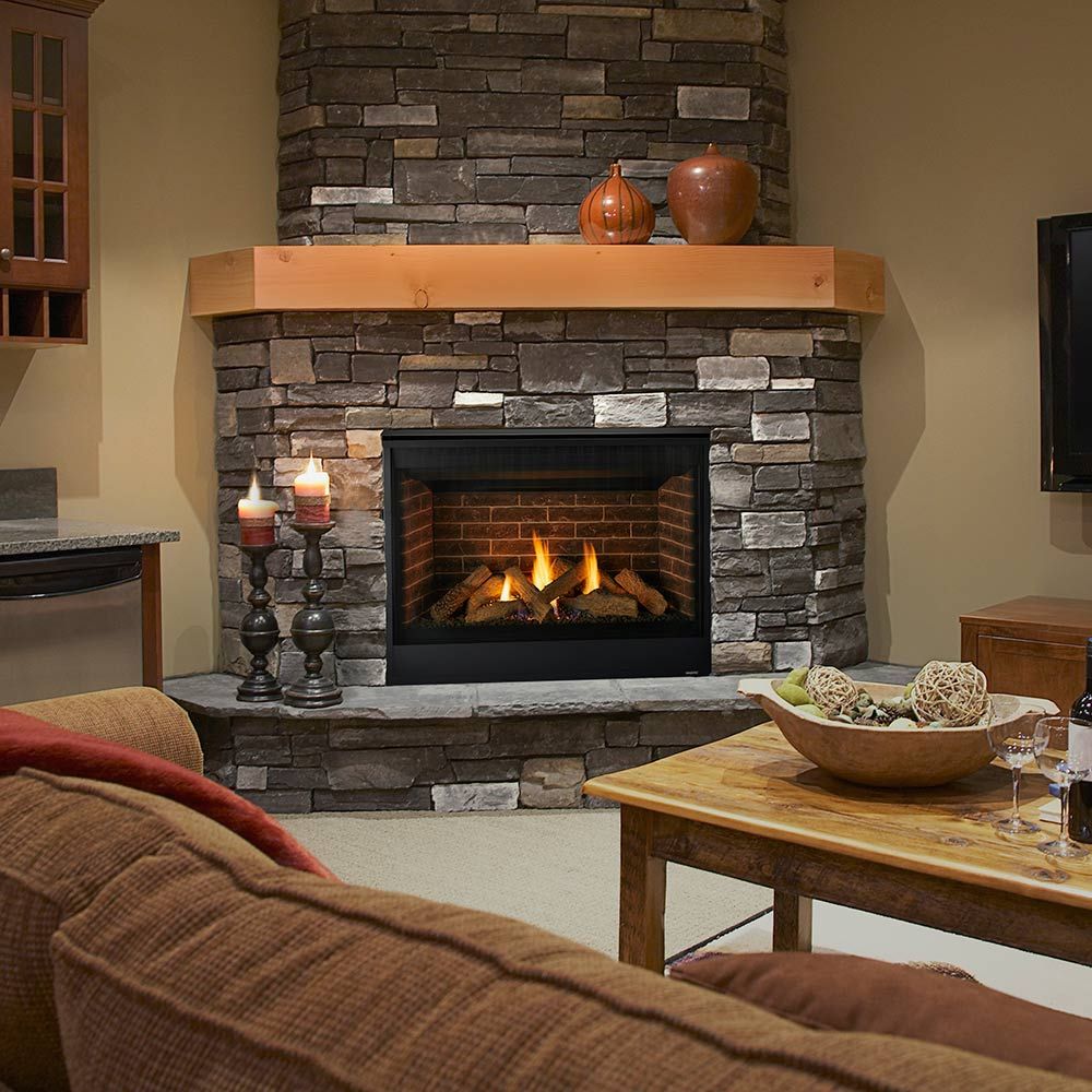Majestic Black Overlap Front for Meridian 36-Inch Fireplace