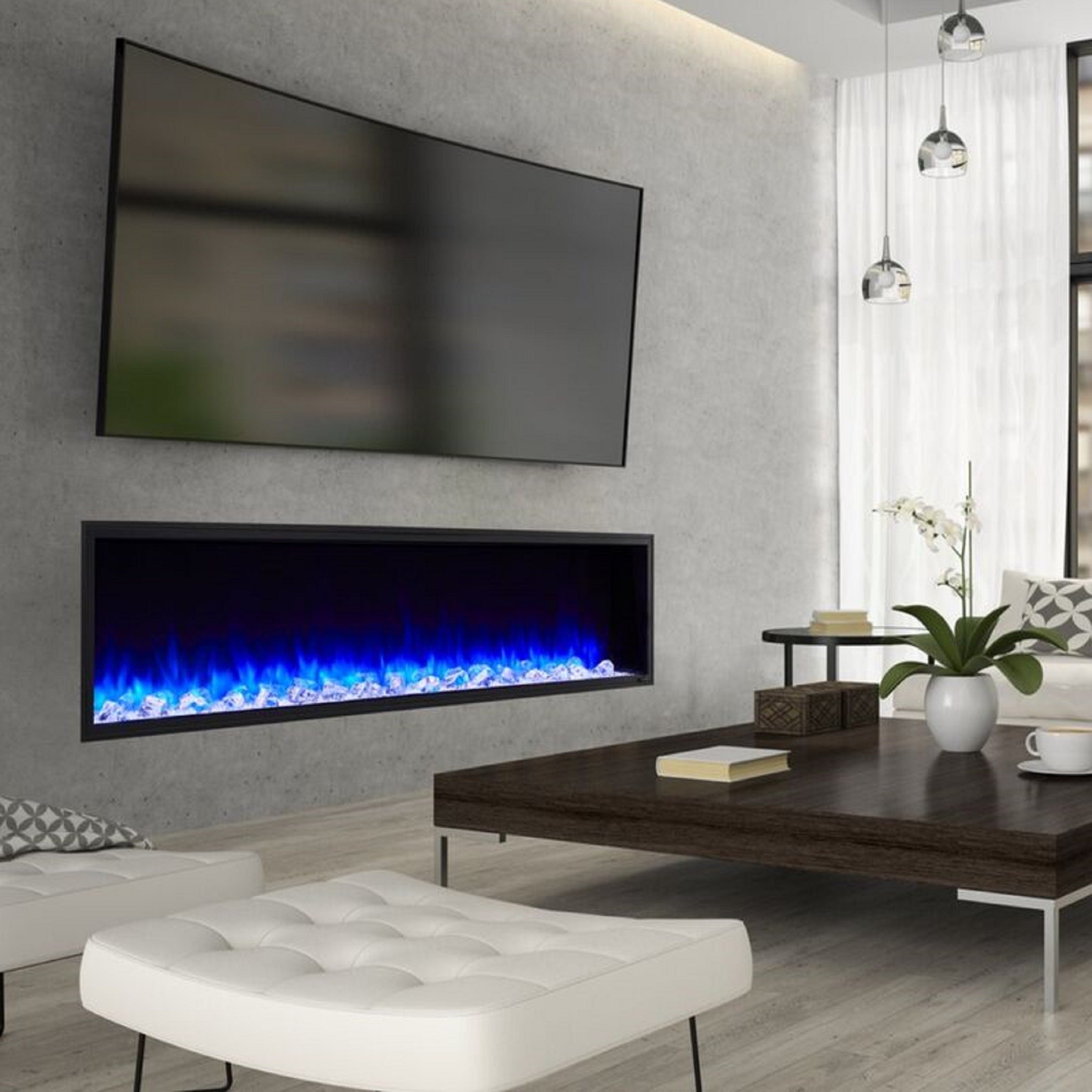 SimpliFire 78" Scion Clean Face Linear Electric Fireplace