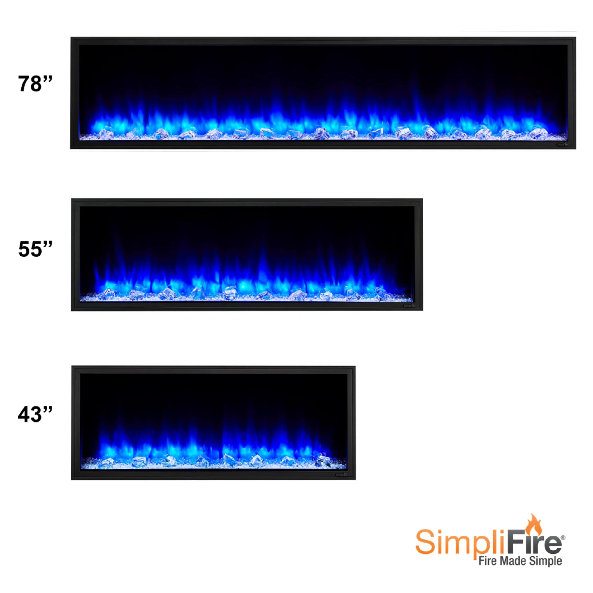 SimpliFire 78" Scion Clean Face Linear Electric Fireplace