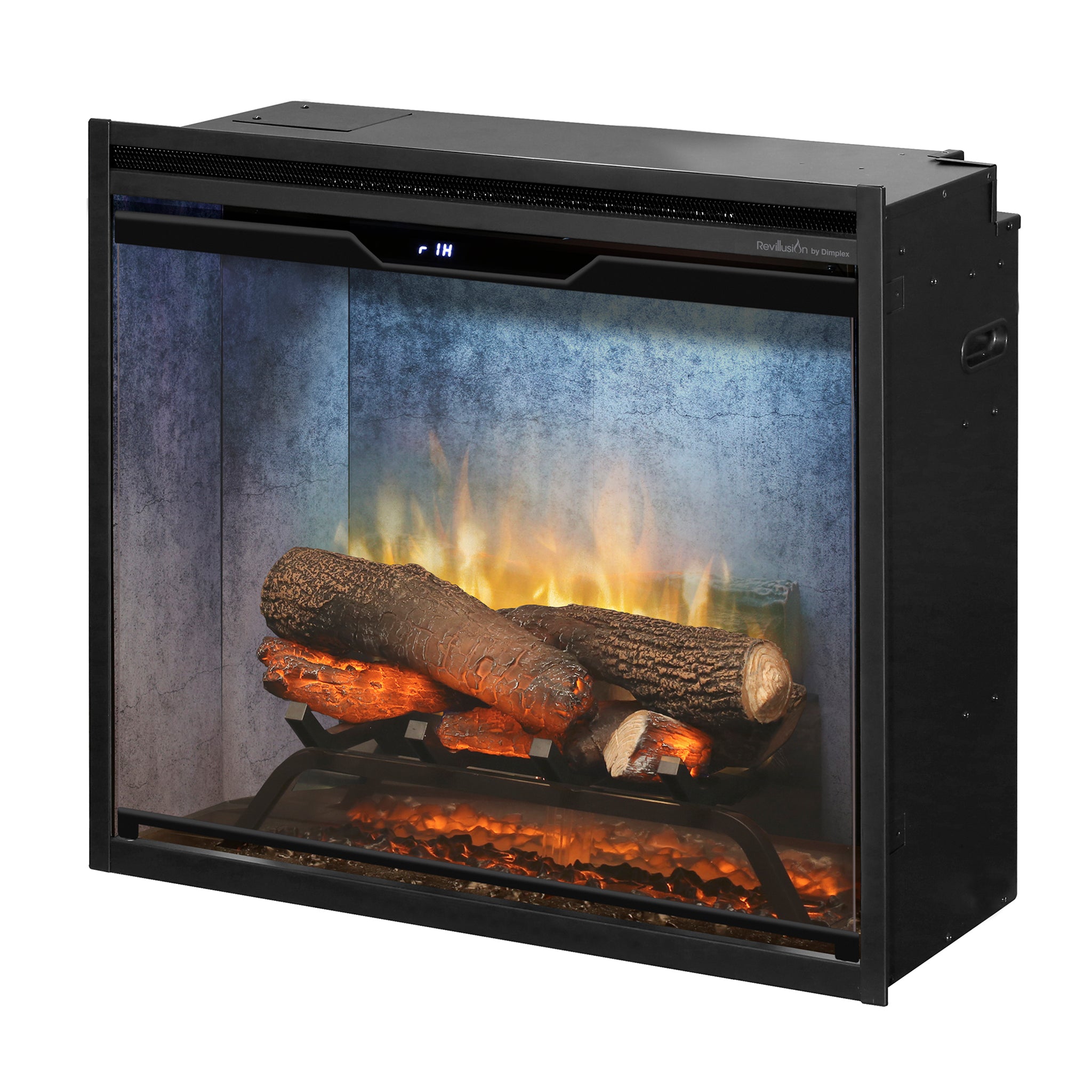 Dimplex Revillusion 24in Built-In Firebox, Weathered Concrete Grey