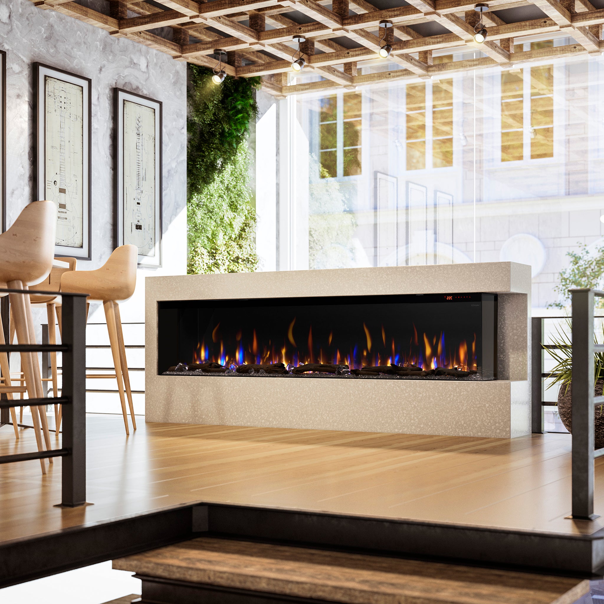 Dimplex lgnite Bold 88" Built-in Linear Electric Fireplace