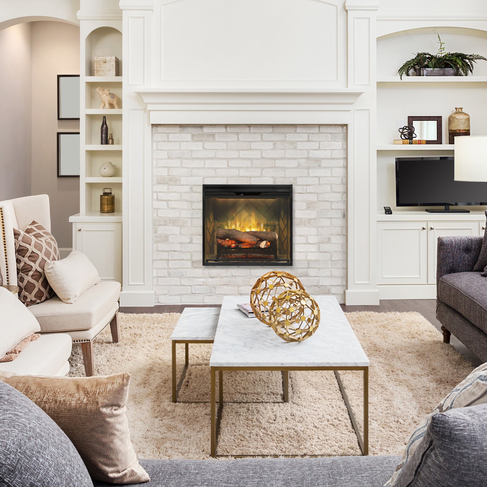 Dimplex Revillusion 24in Built-In Firebox, Herringbone