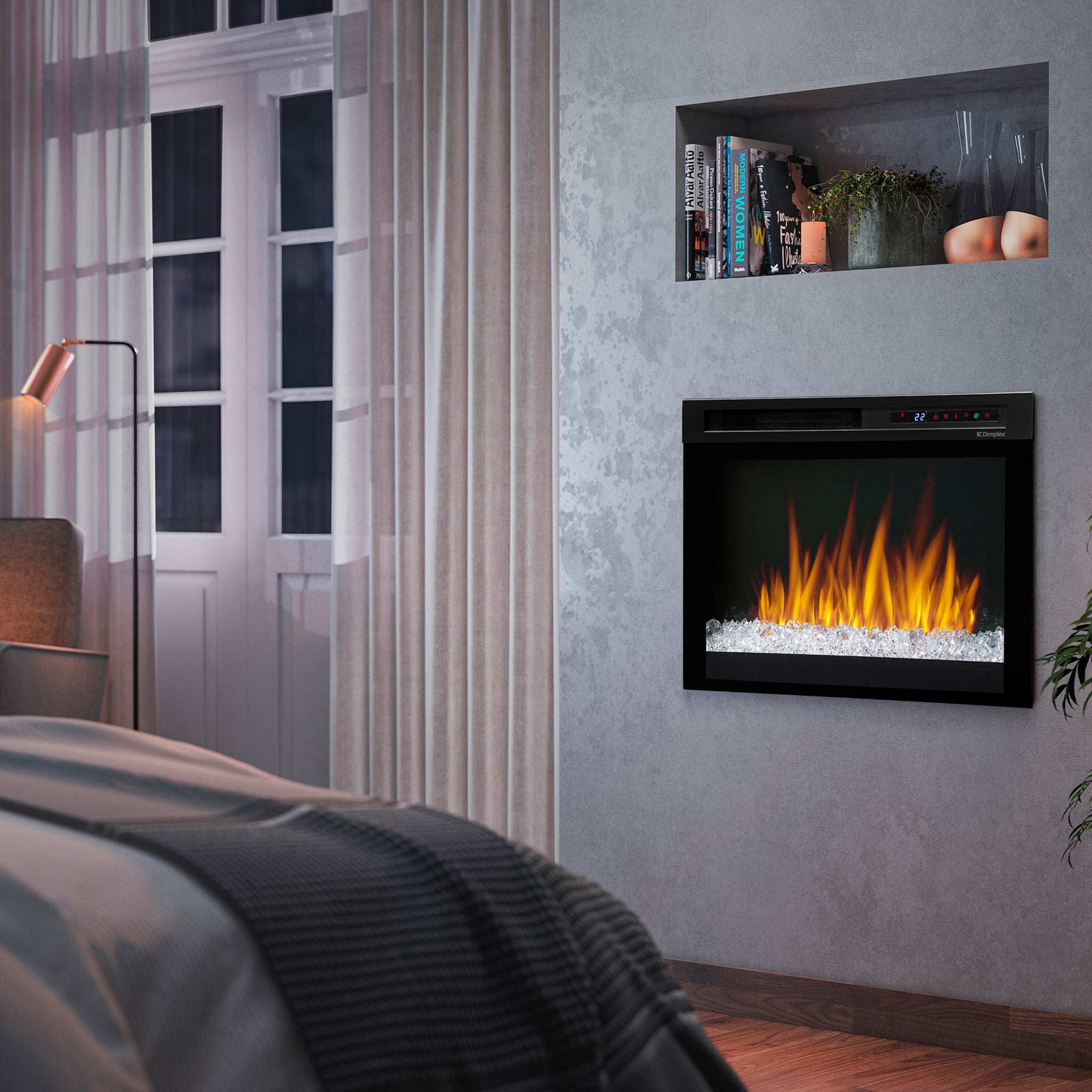 Dimplex Nova 26" Plug-in Electric Firebox with Acrylic Ember Bed