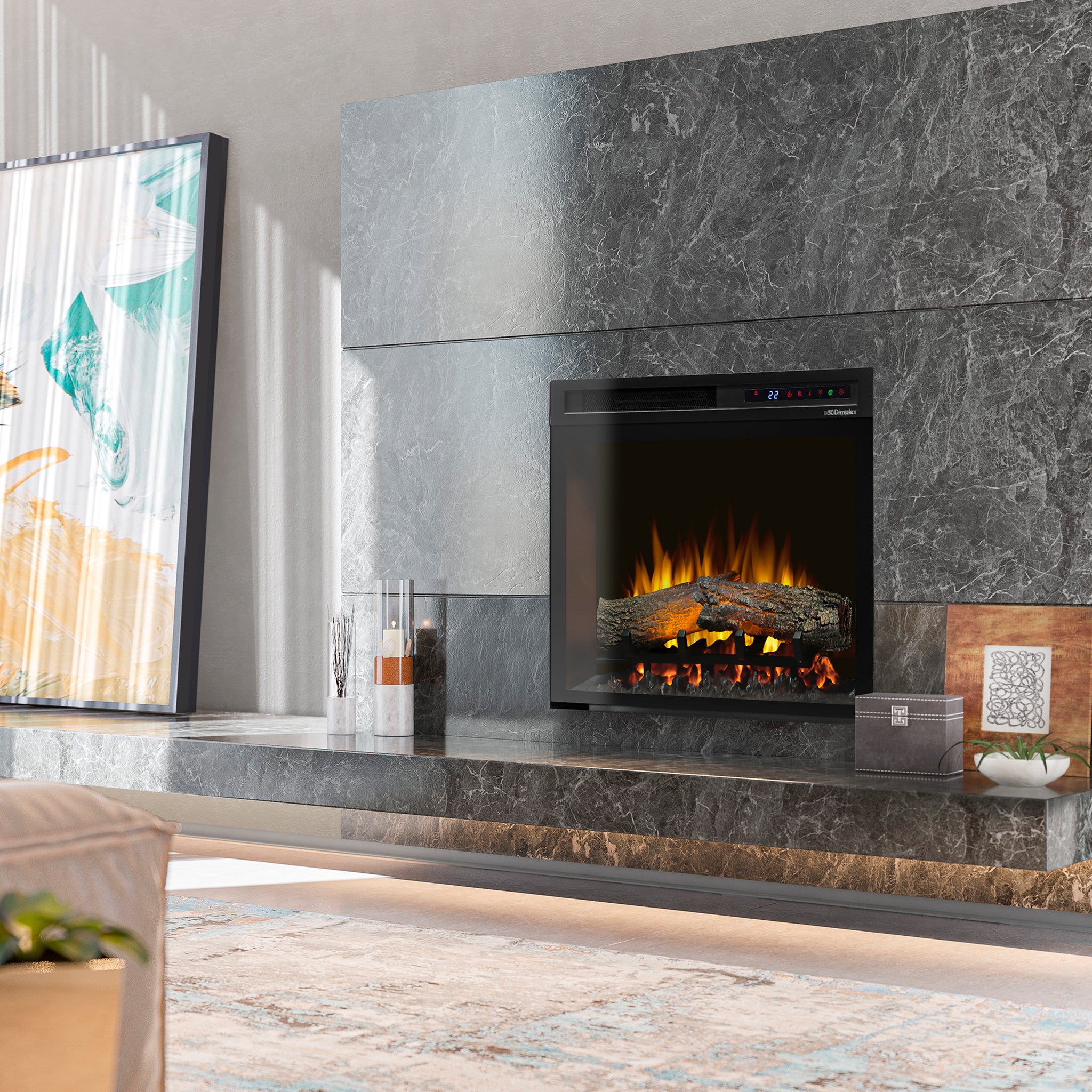 Dimplex Nova 23" Plug-in Electric Firebox with Logs