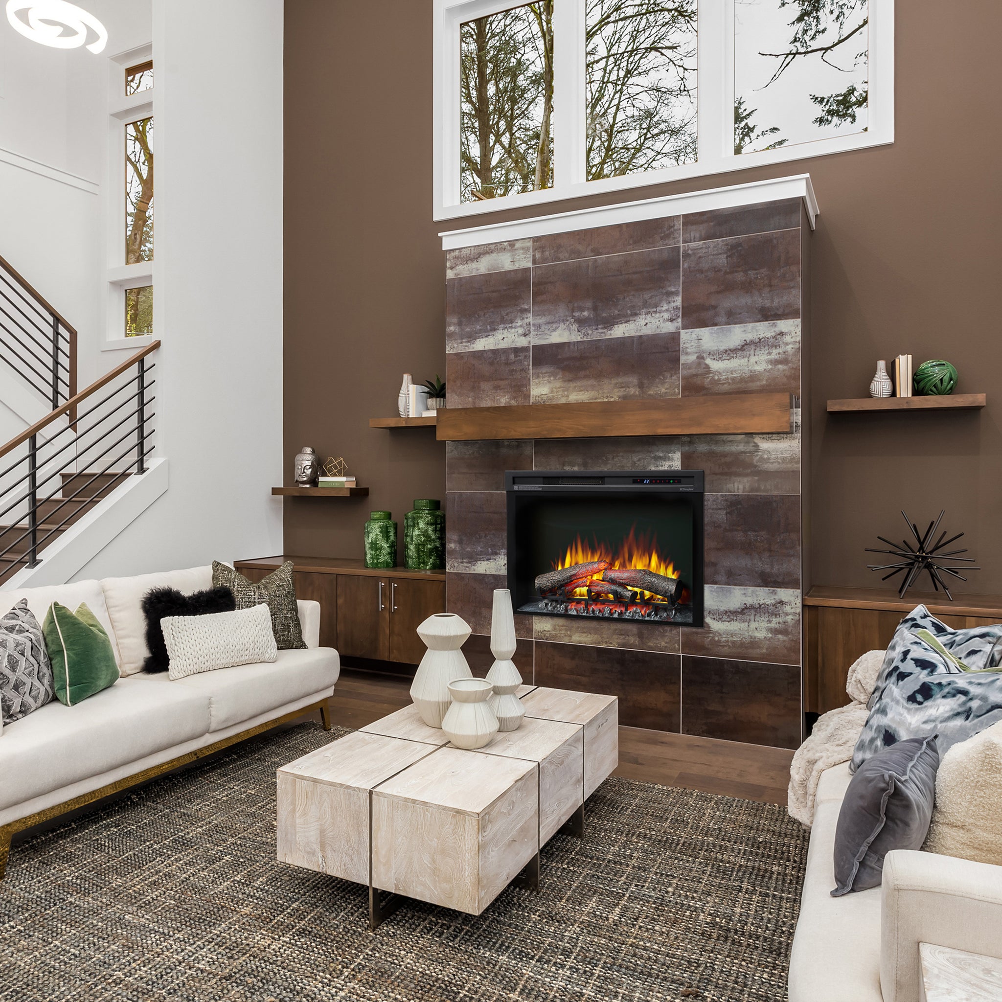 Dimplex Nova 33" Plug-in Electric Firebox with Logs