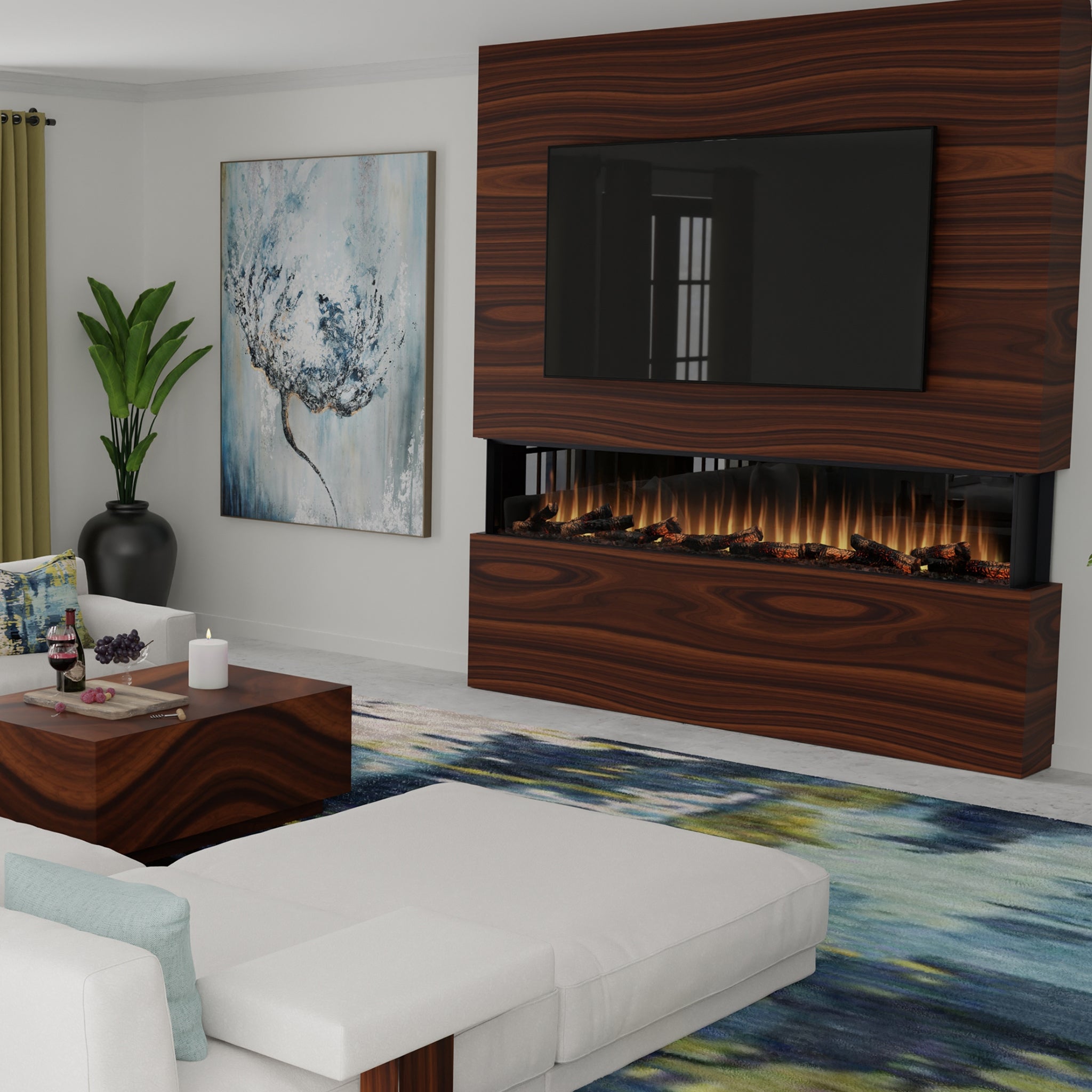 Dimplex lgnite Bold 100" Built-in Linear Electric Fireplace