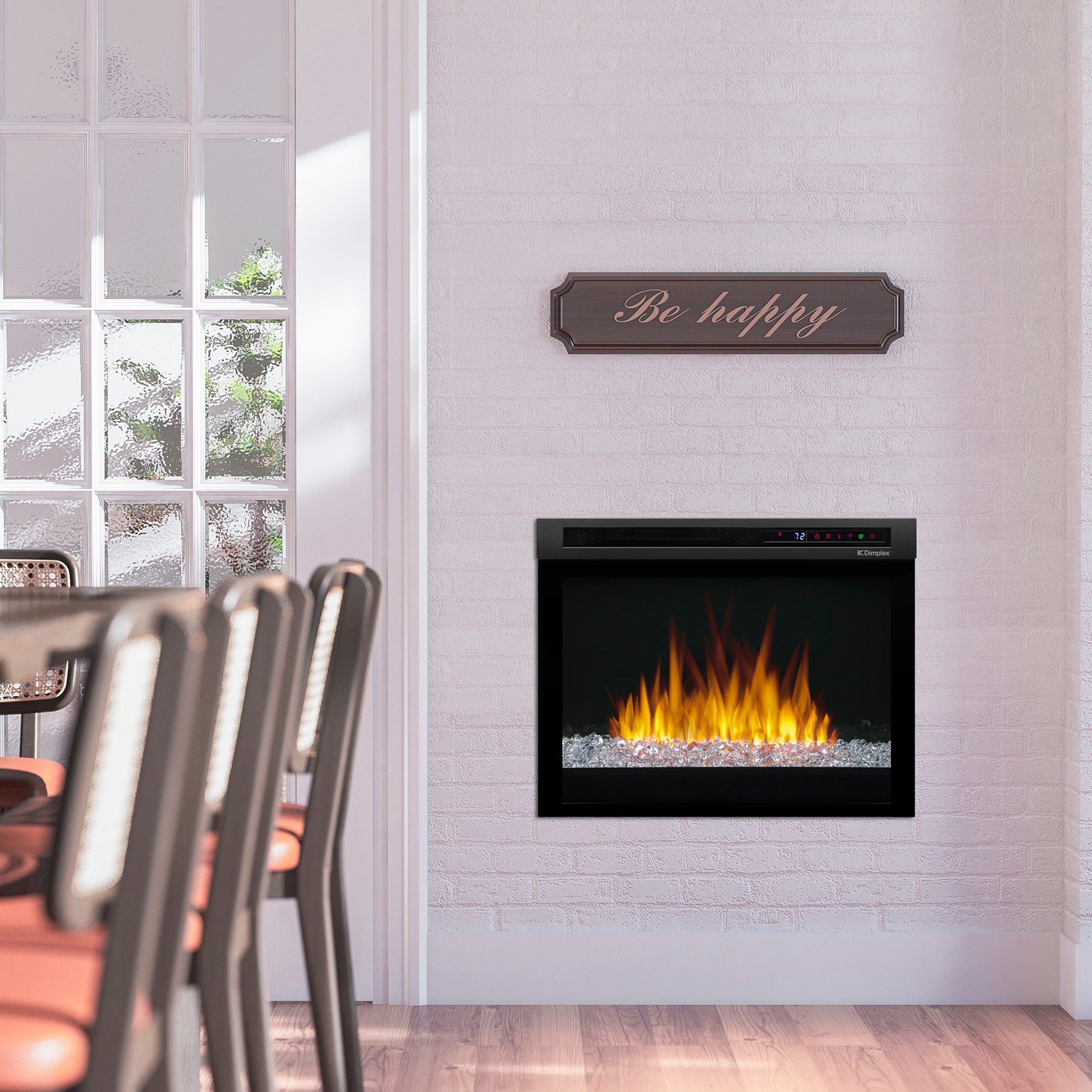Dimplex Nova 23" Plug-in Electric Firebox with Acrylic Ember Bed
